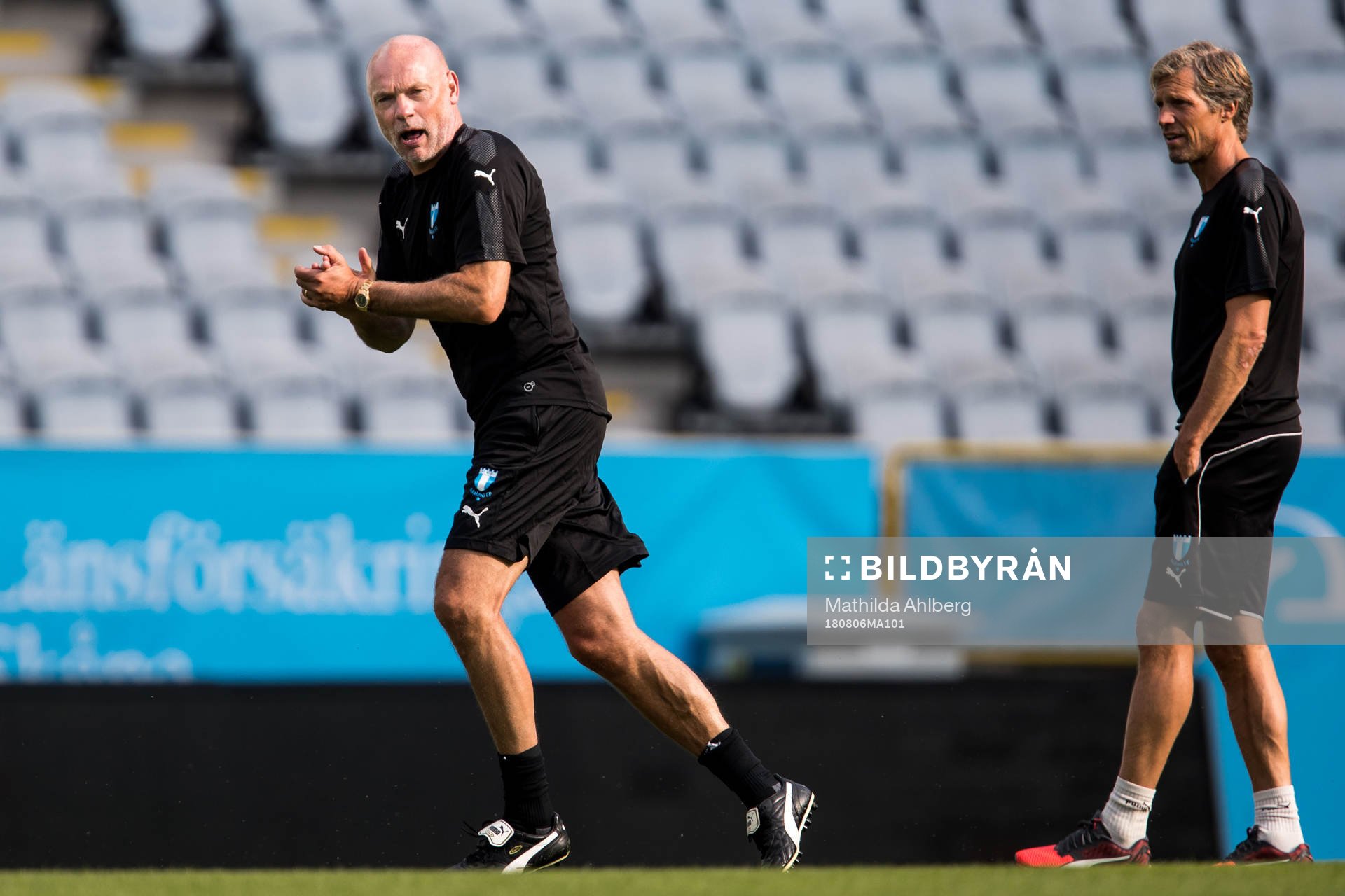 Head coach Uwe Rösler and assistant coach Jens Fjellström