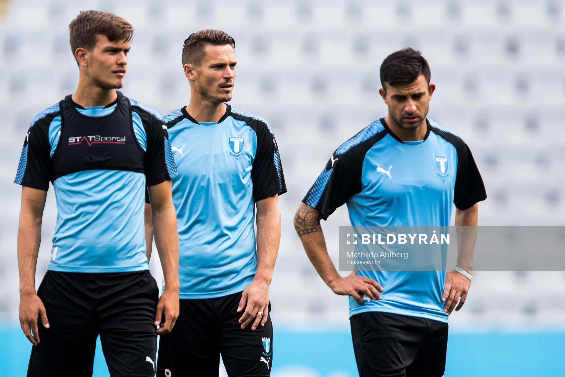 Markus Rosenberg and Behrang Safari of Malmö FF