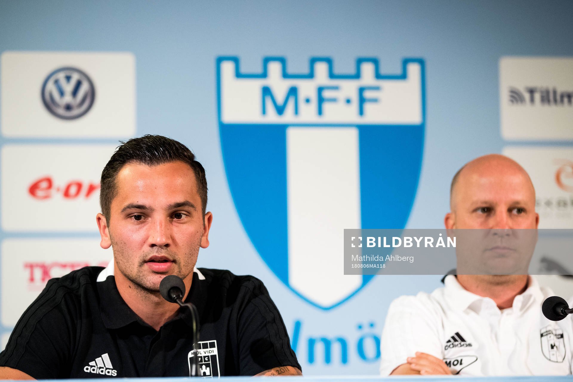 Anel Hadžićand and head coach Marko Nikolić