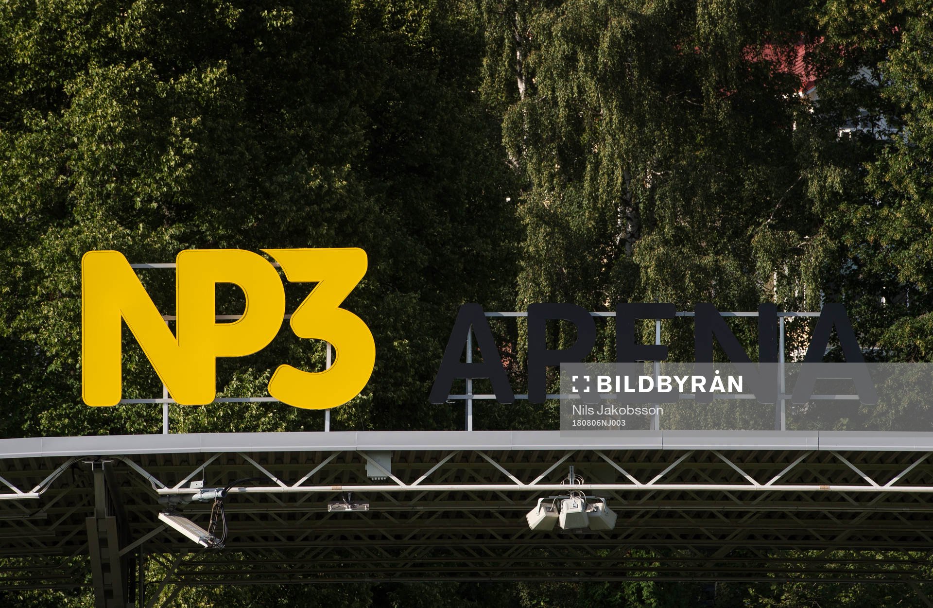 NP3-arena innan fotbollsmatchen i Allsvenskan mellan GIF