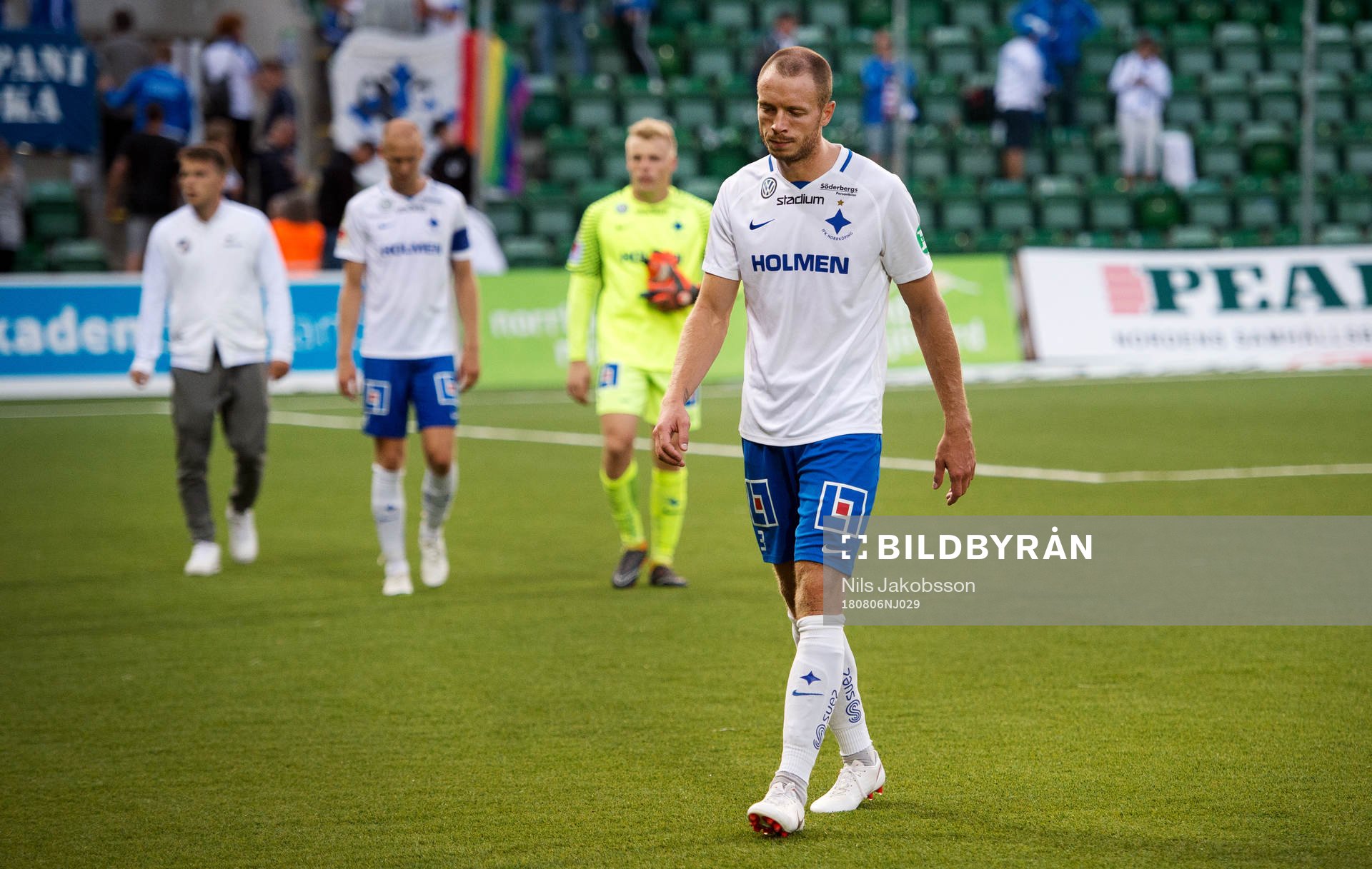 Norrköpings Jón Gudni Fjóluson deppar