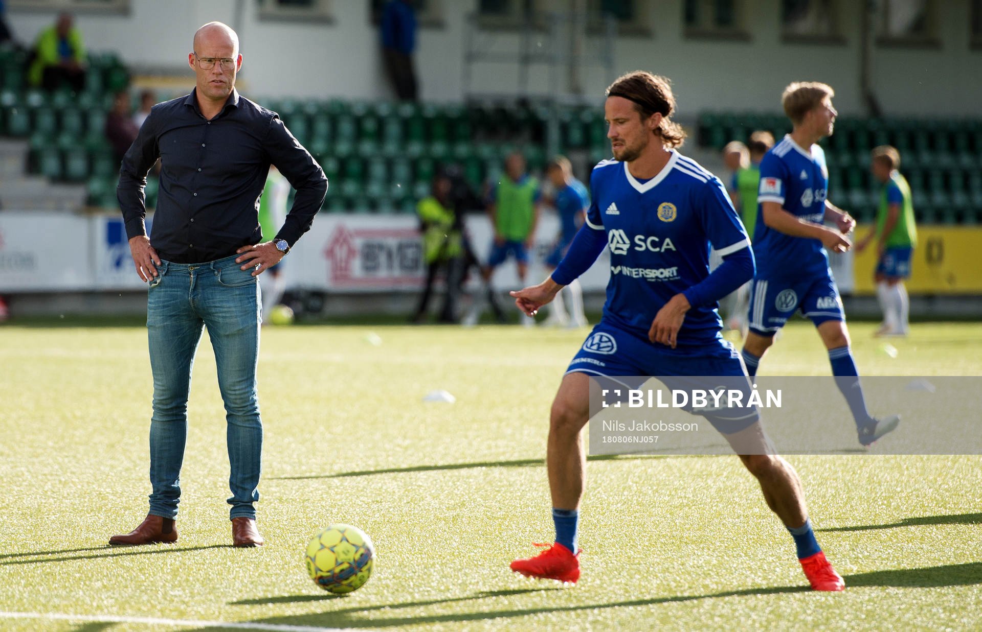 Sundsvalls tränare Joel Cedergren och Linus Hallenius