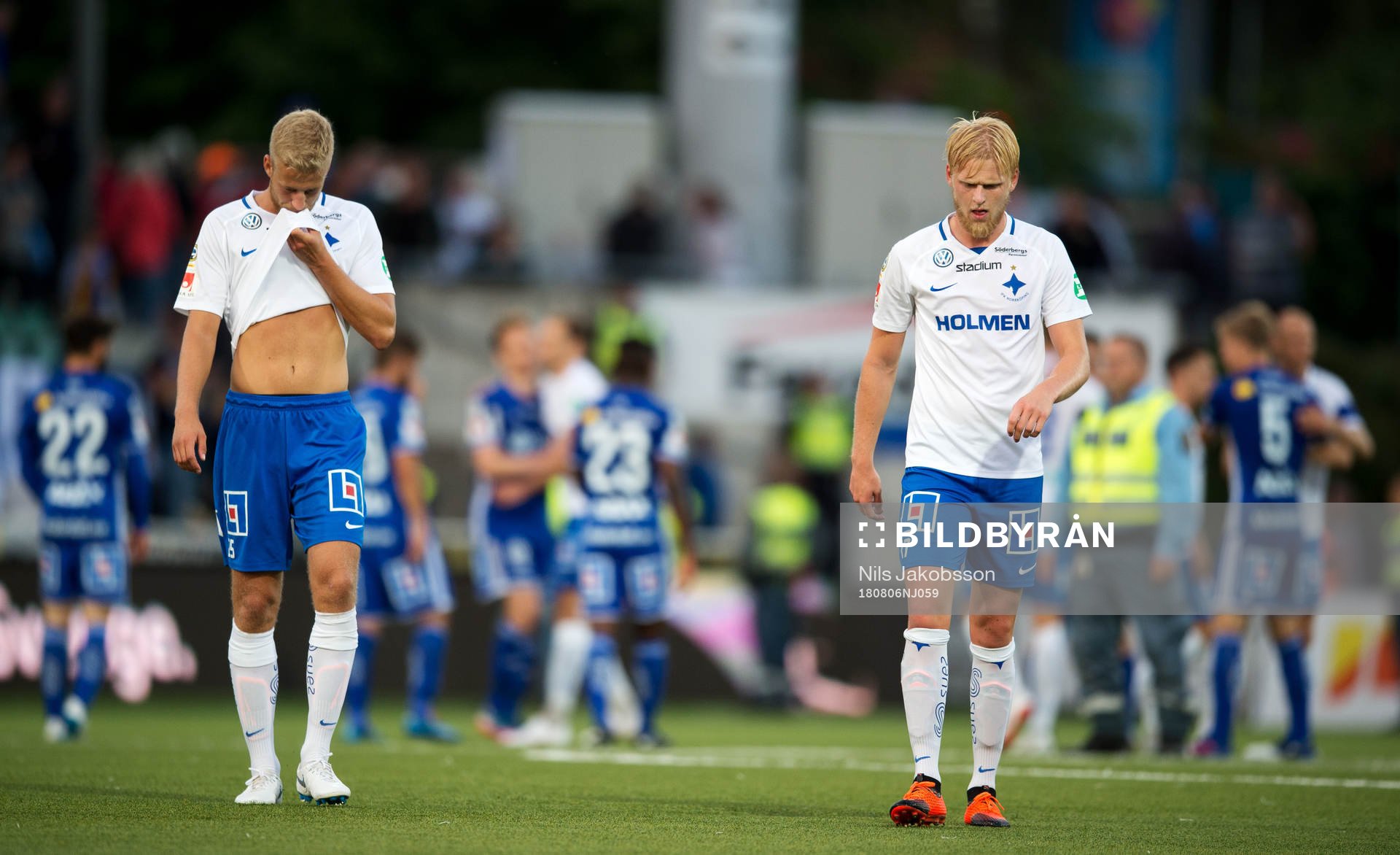 Norrköpings Filip Dagerstål och Kalle Holmberg deppar