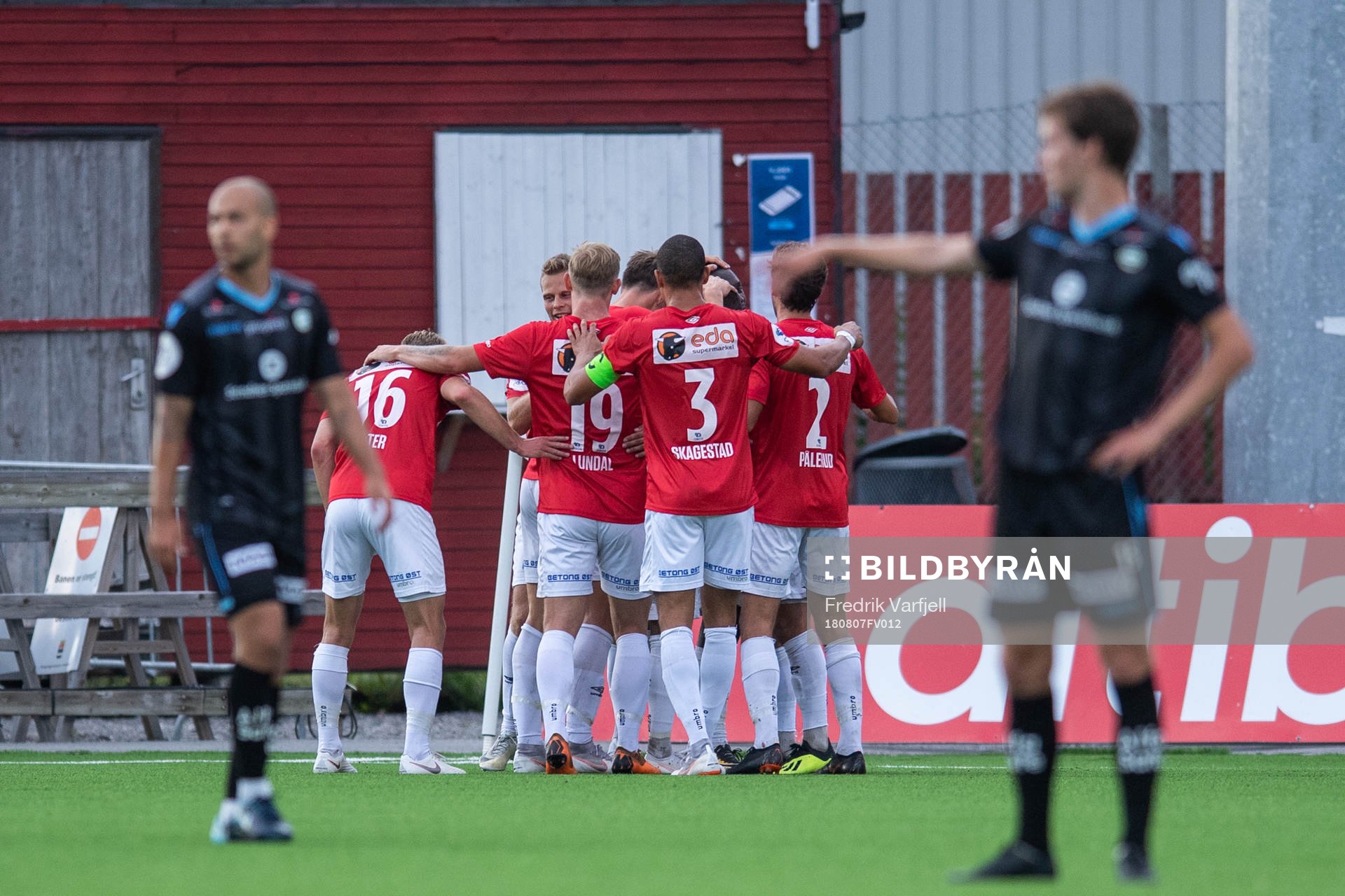Shuaibu Lalle Ibrahim of Kongsvinger celebrates with his