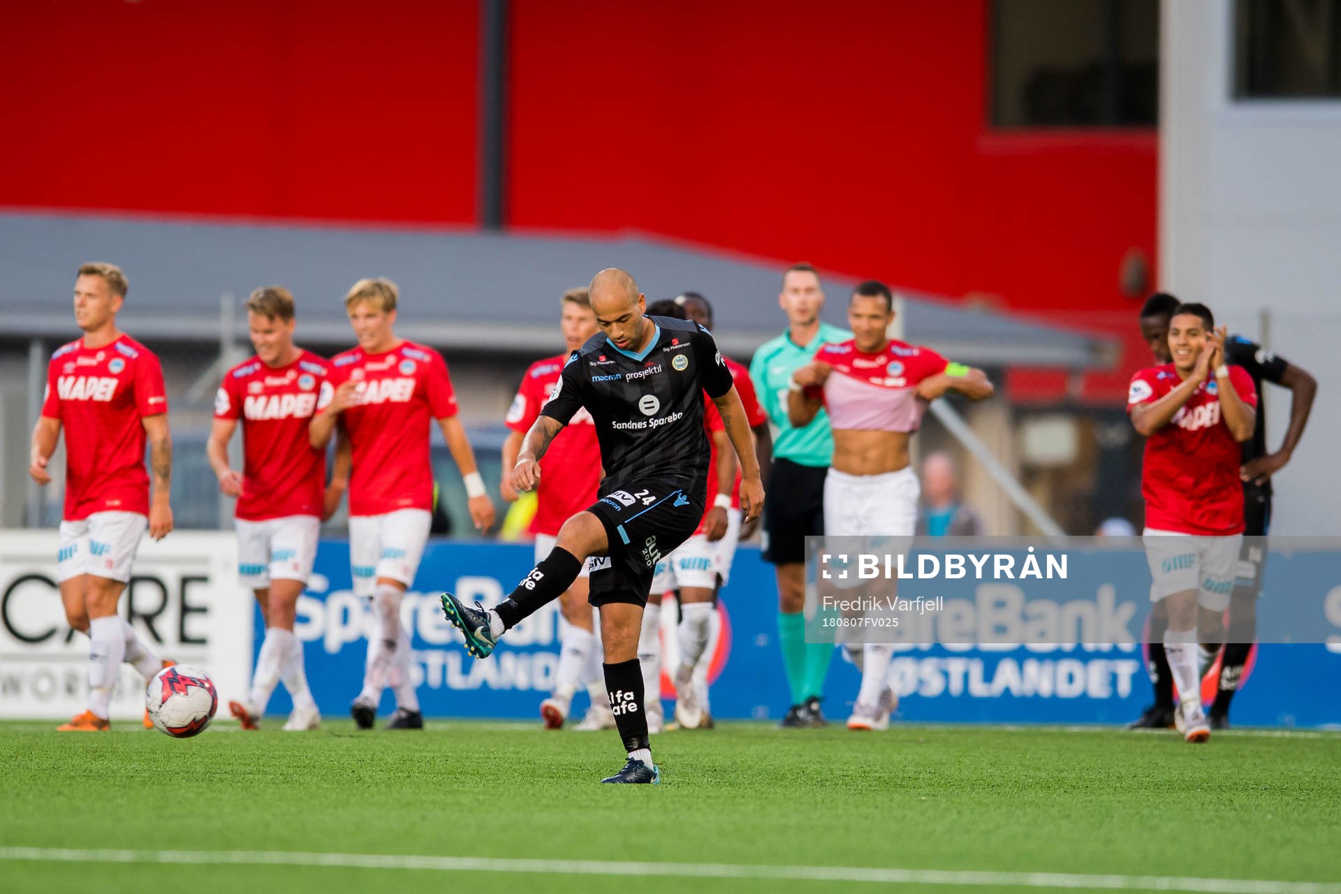 Kristian Brix of Sandnes Ulf looks dejected