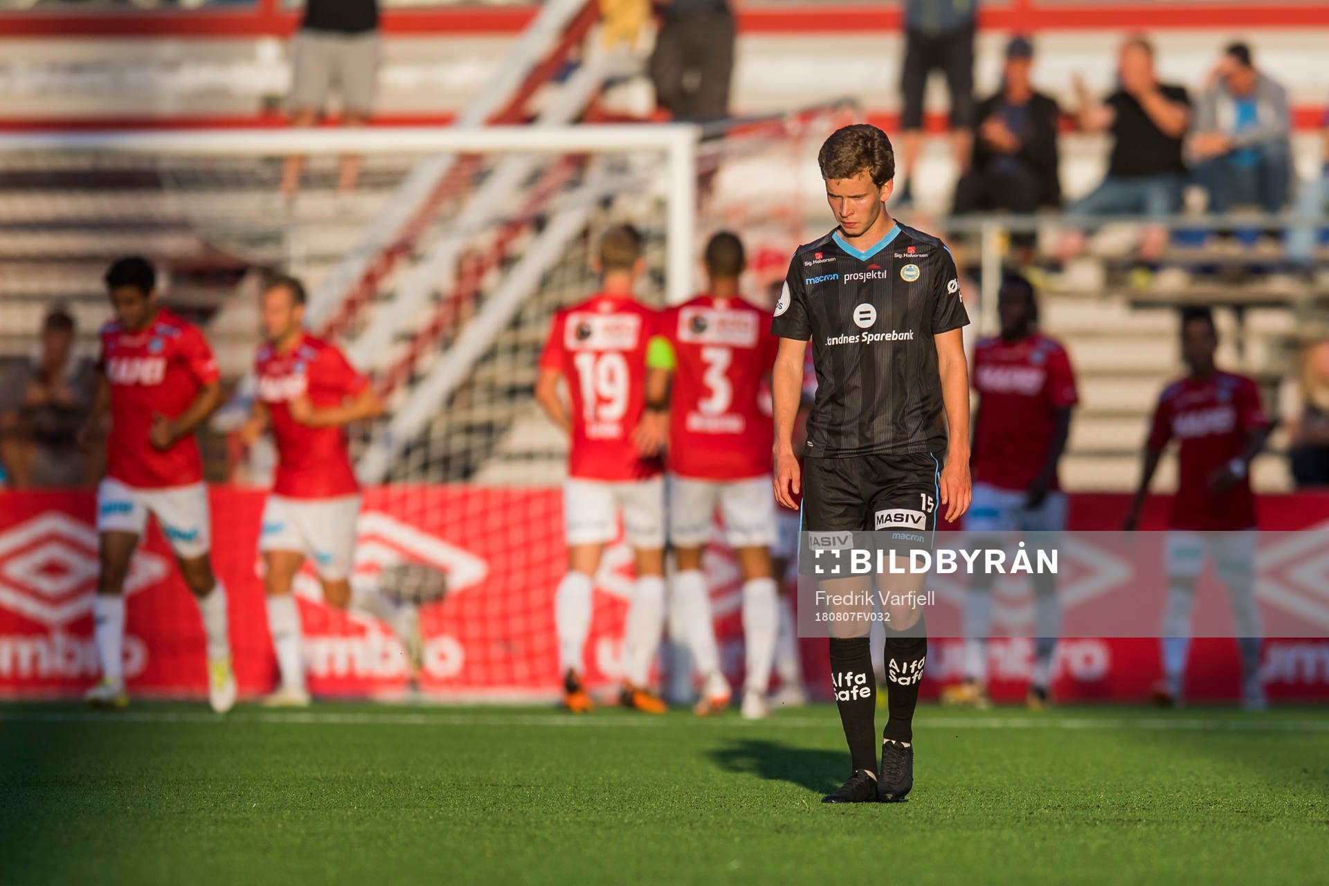 Vegard Østraat Erlien of Sandnes Ulf looks dejected