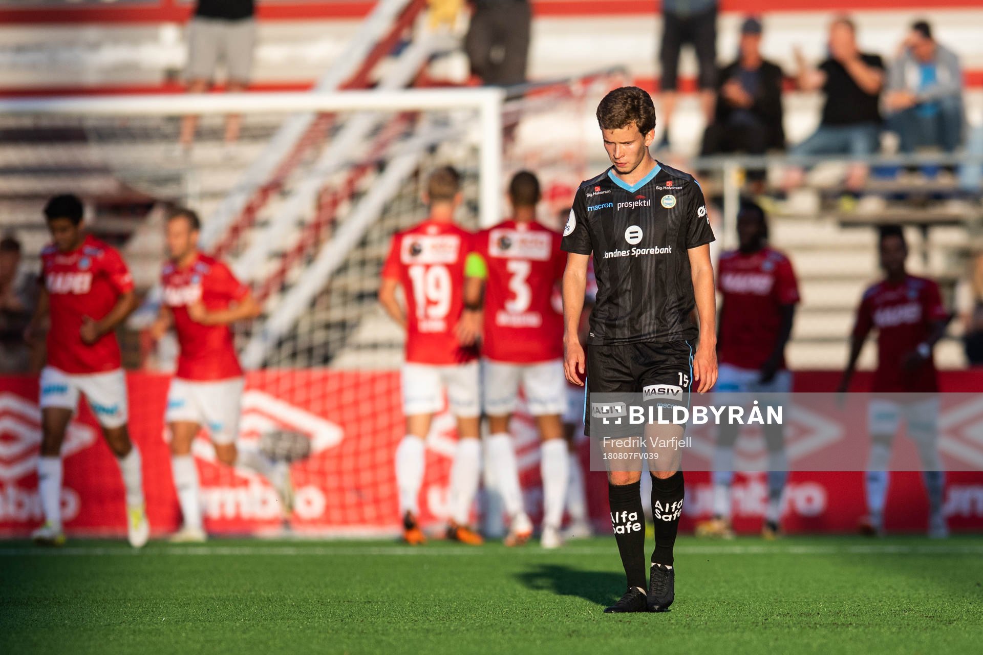 Vegard Østraat Erlien of Sandnes Ulf looks dejected