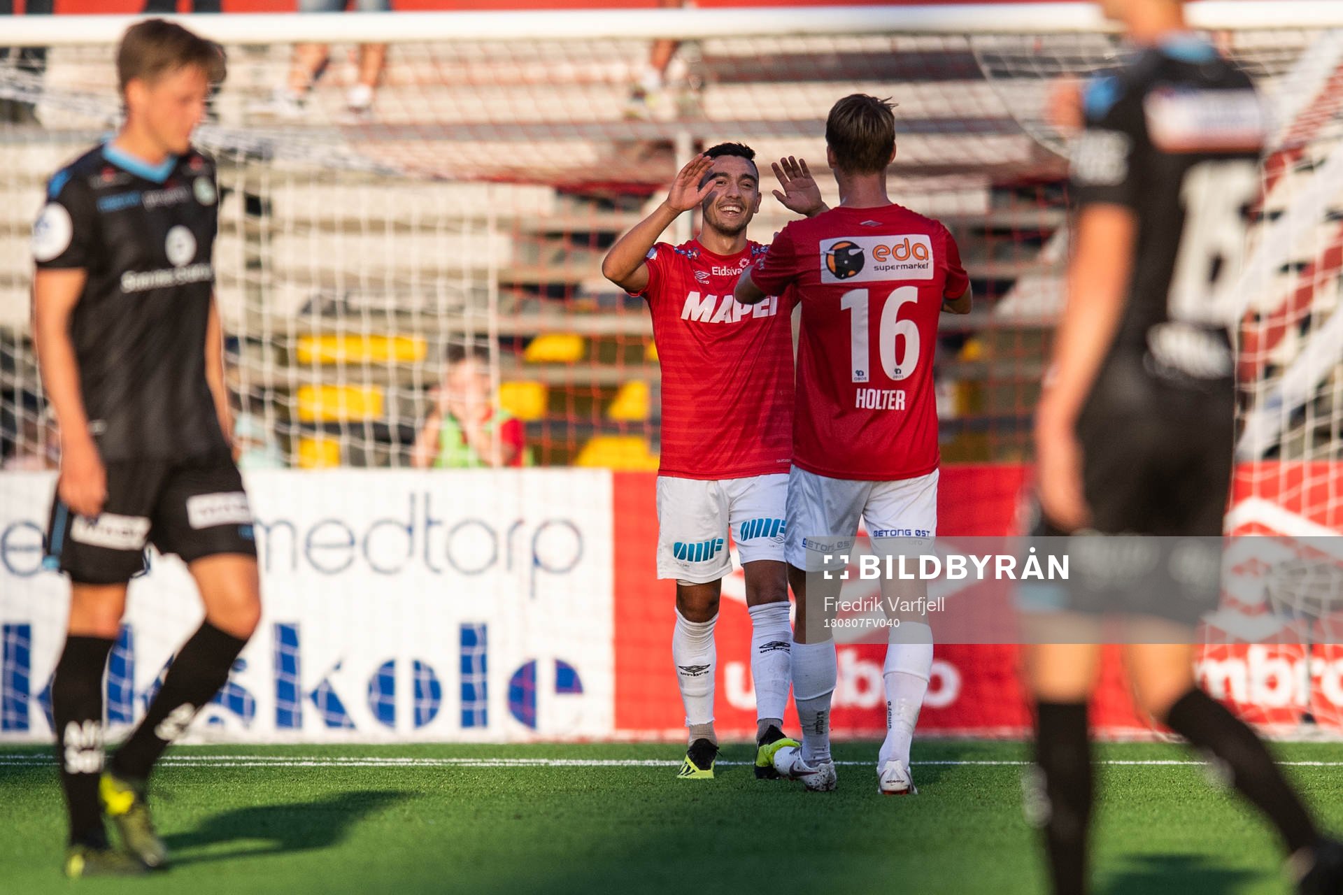 Niklas Castro of Kongsvinger celebrates