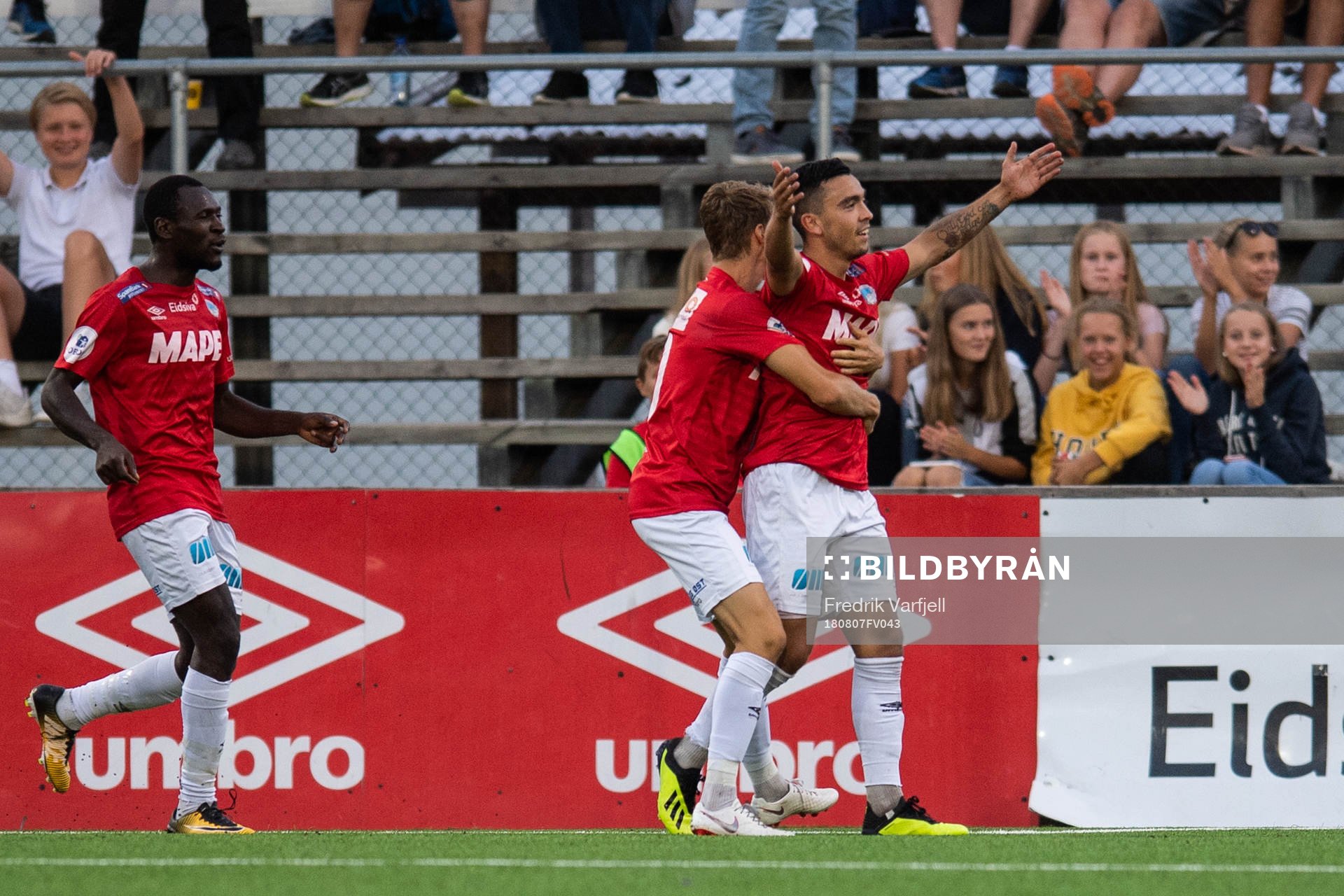 Niklas Castro of Kongsvinger celebrates scoriung 4-0