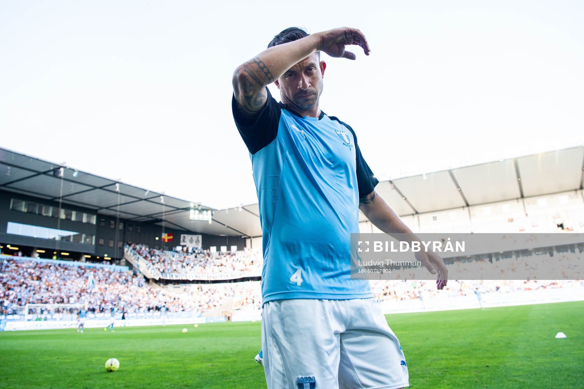 Behrang Safari of Malmö FF prior to the UEFA Champions