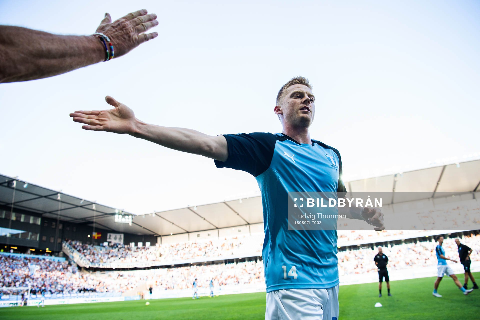 Anders Christiansen of Malmö FF prior to the UEFA