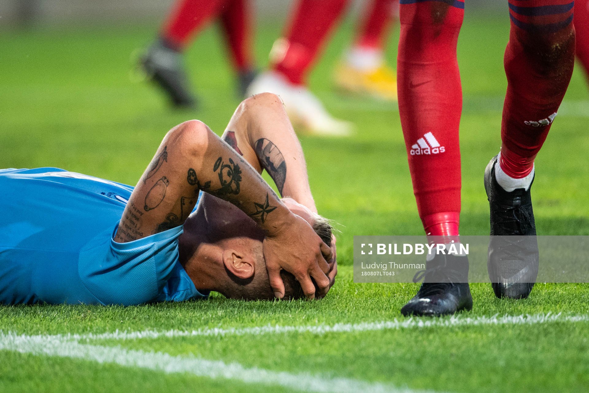 Sören Rieks of Malmö FF looks dejected