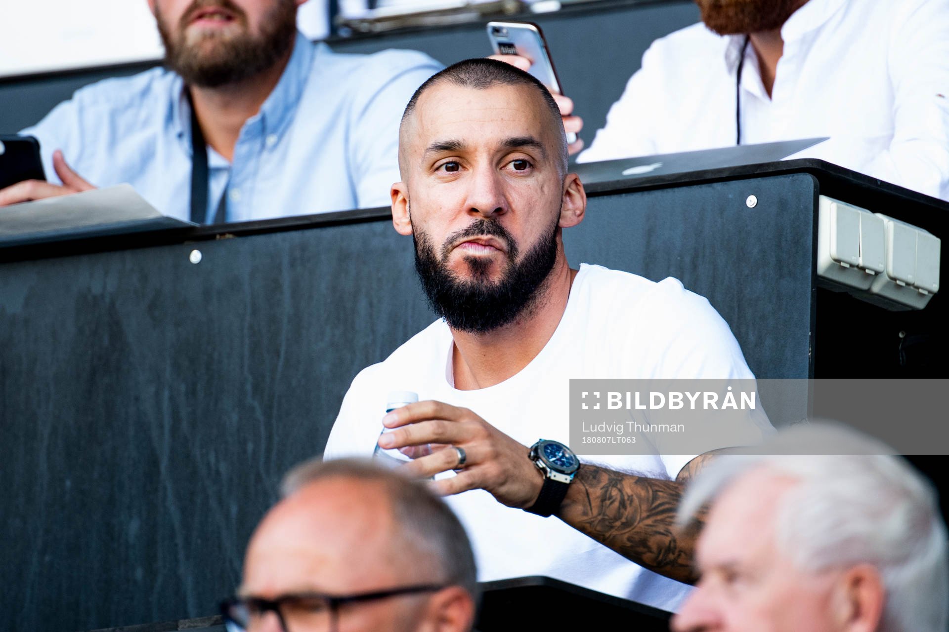 Guillermo Molins of Malmö FF in the stands