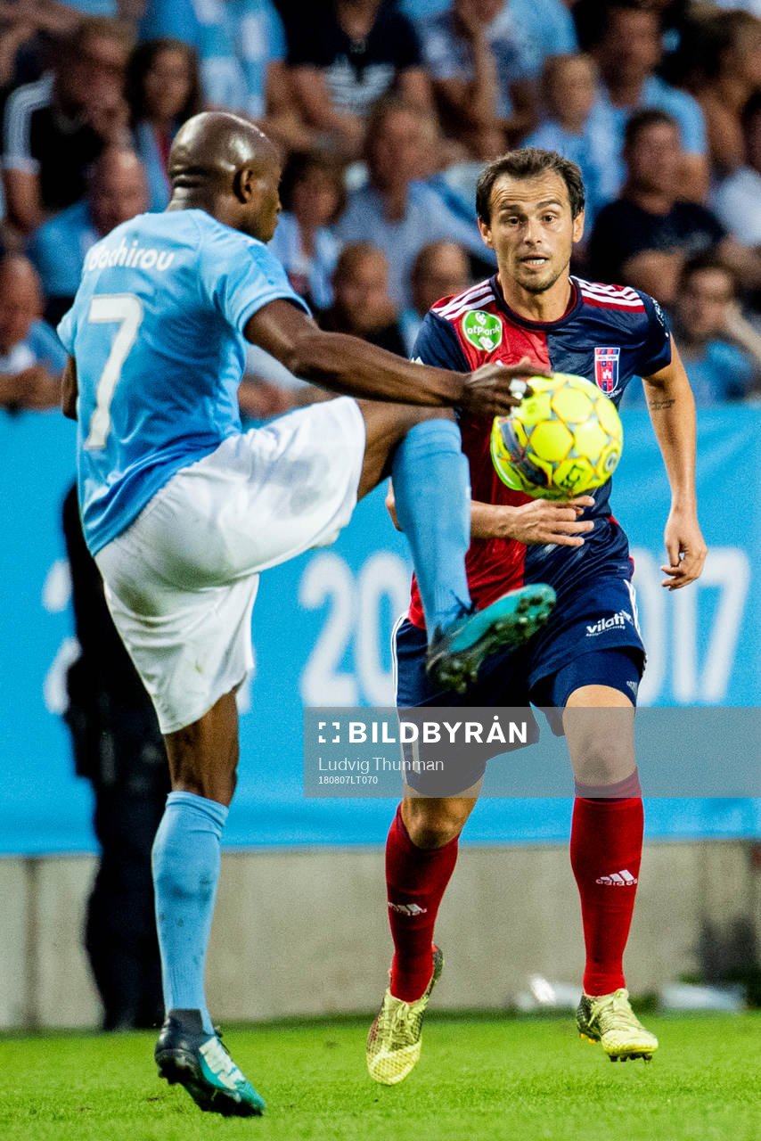 Fouad Bachirou of Malmö FF and Loic Nego of Vidi