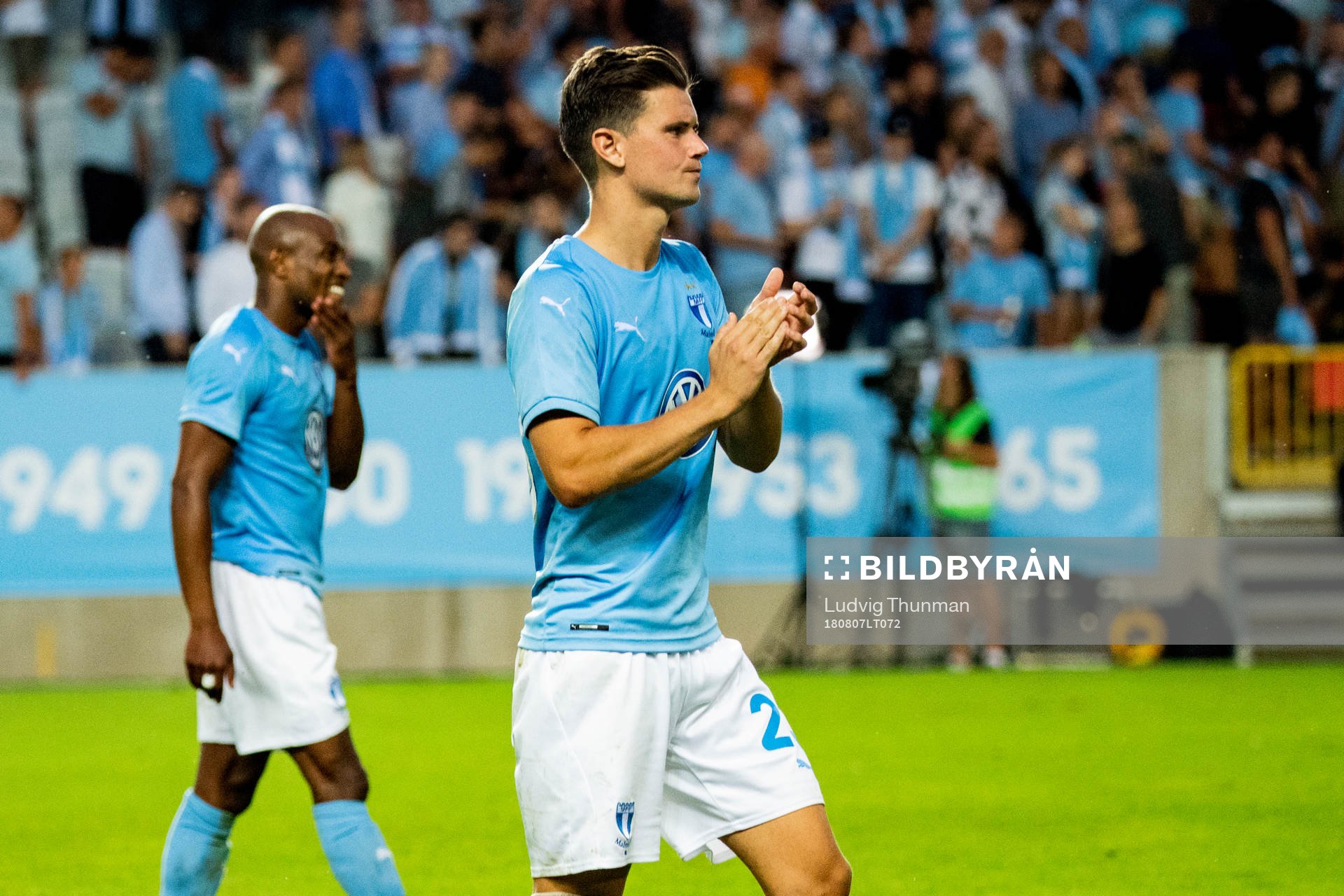 Arnór Ingvi Traustason and Marcus Antonsson of Malmö FF