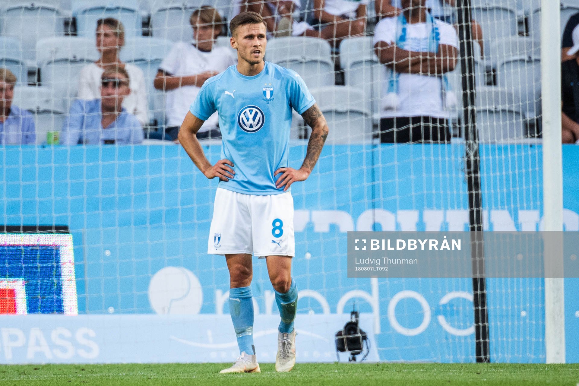Arnór Ingvi Traustason of Malmö FF looks dejected
