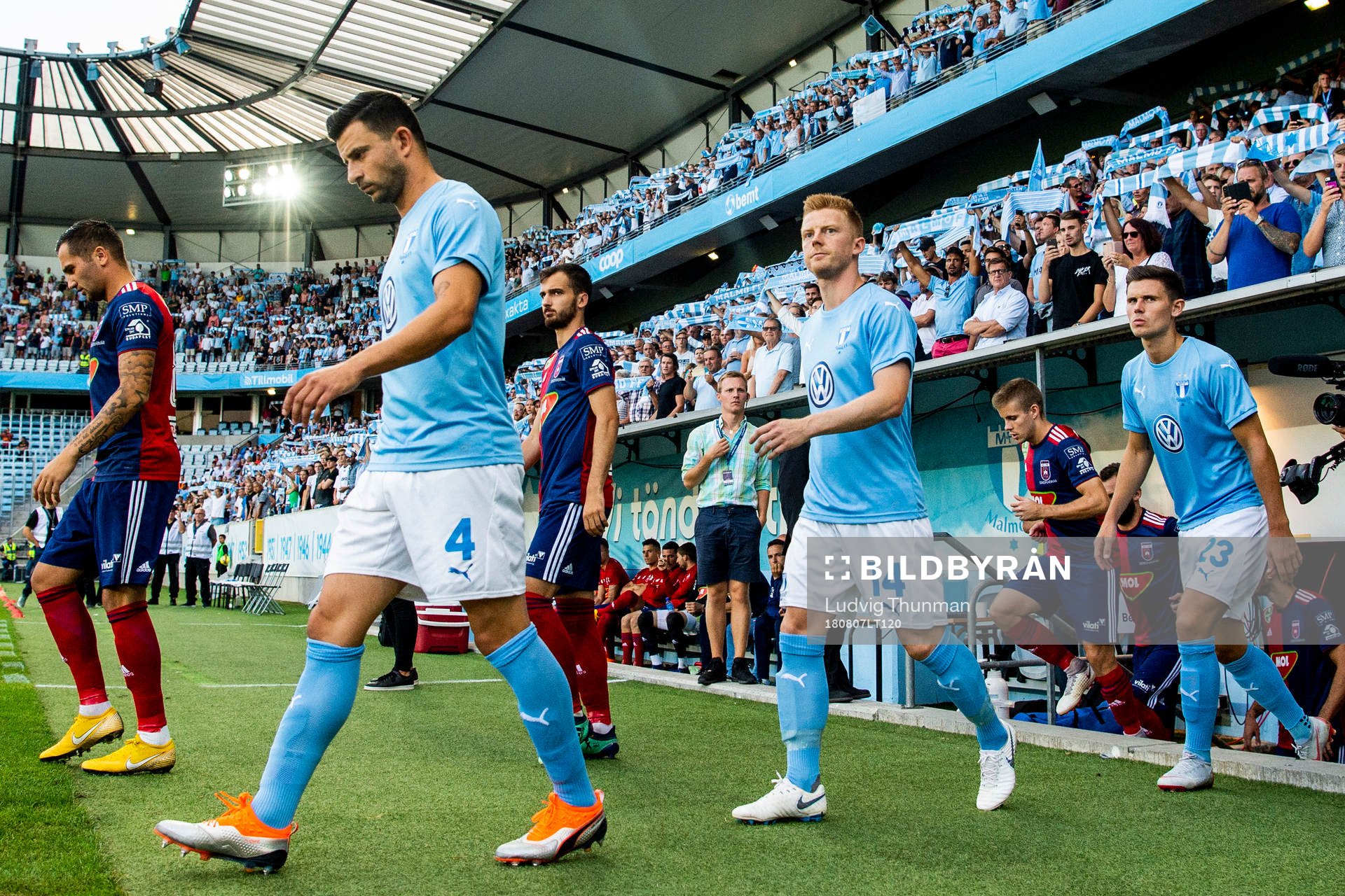 Anders Christiansen of Malmö FF enters the pitch