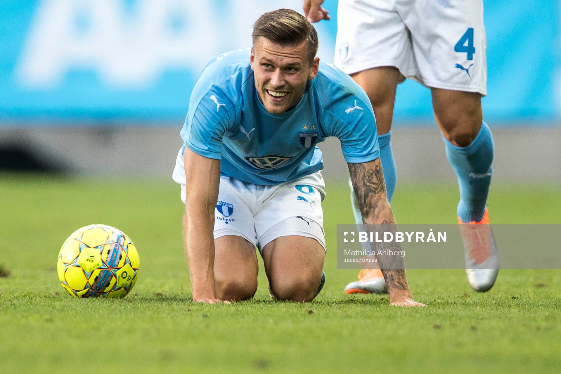 Arnór Ingvi Traustason of Malmö FF looks dejected