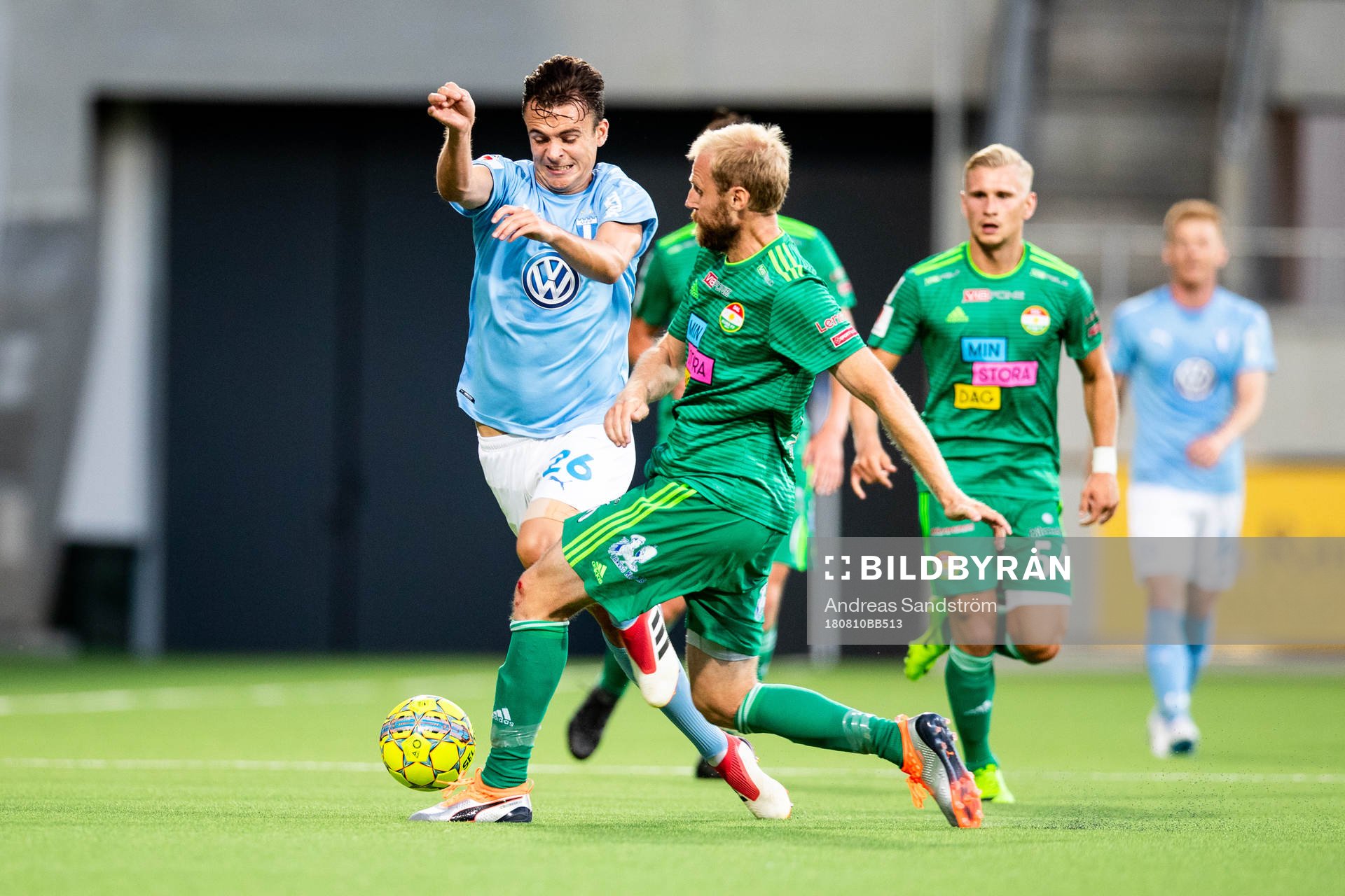 Malmö FFs Andreas Vindheim och Dalkurds Christian Miljevic
