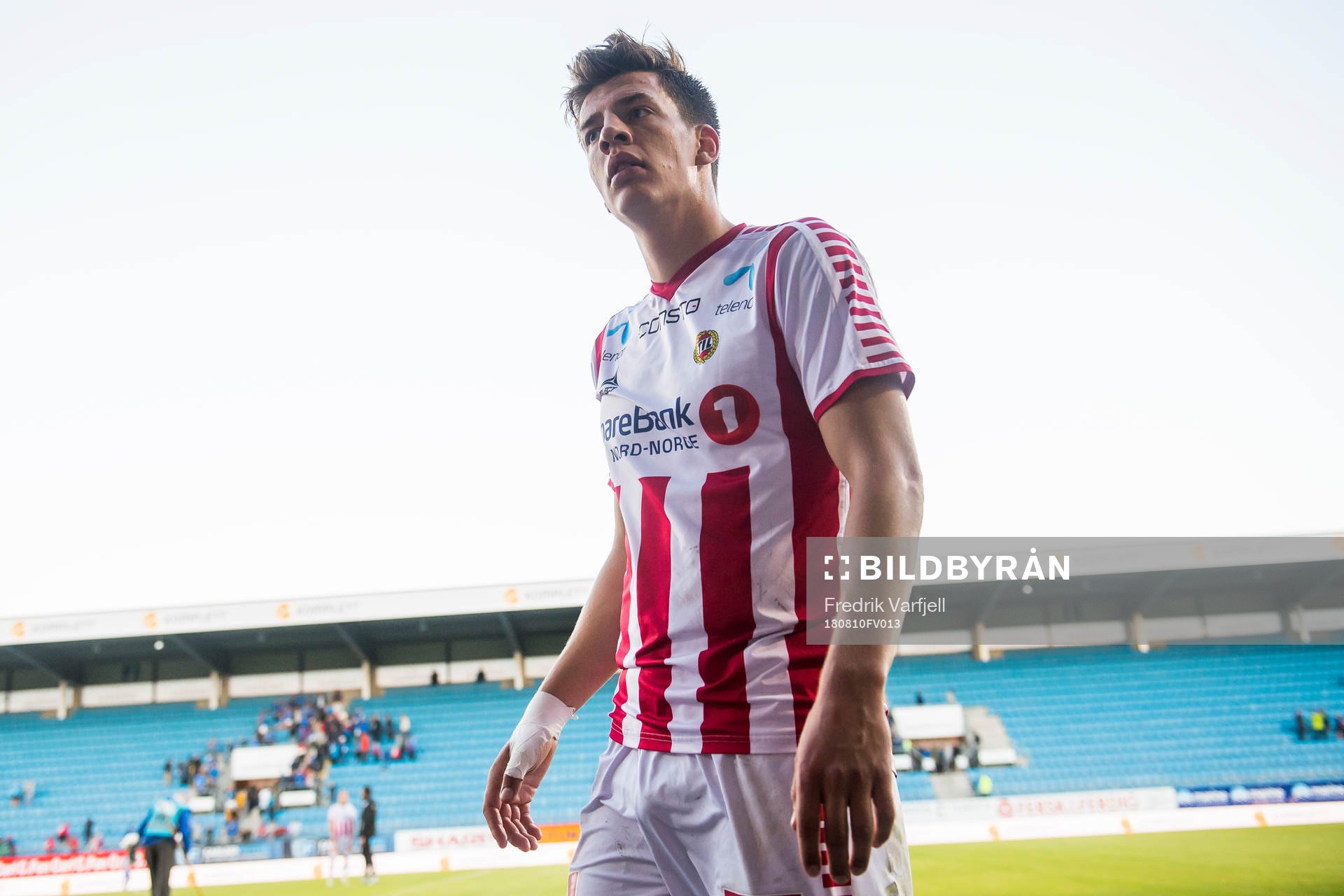 Jostein Gundersen of Tromsø looks dejected