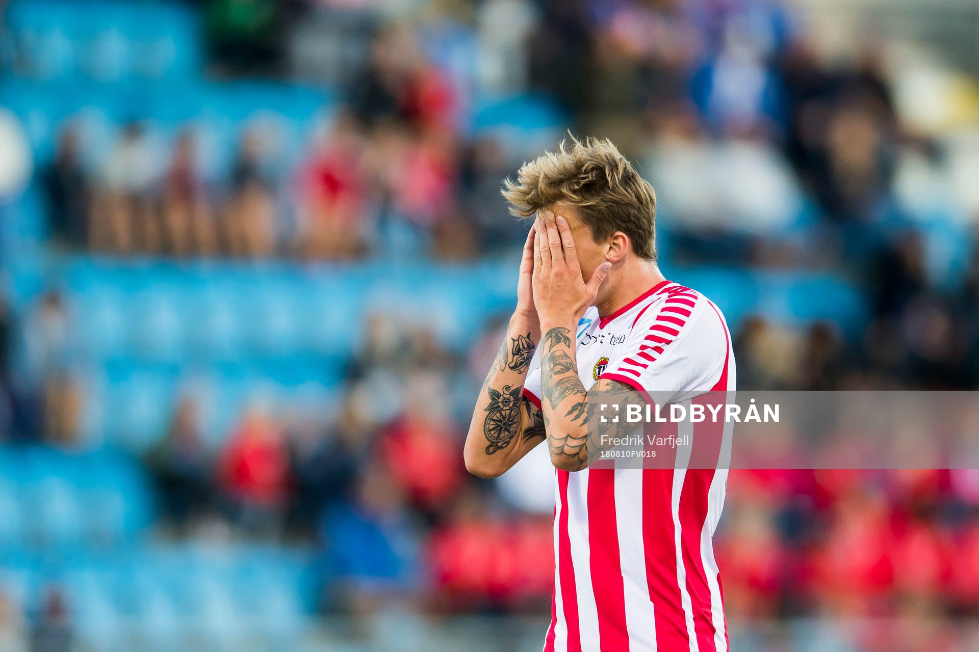 Runar Espejord of Tromsø looks dejected
