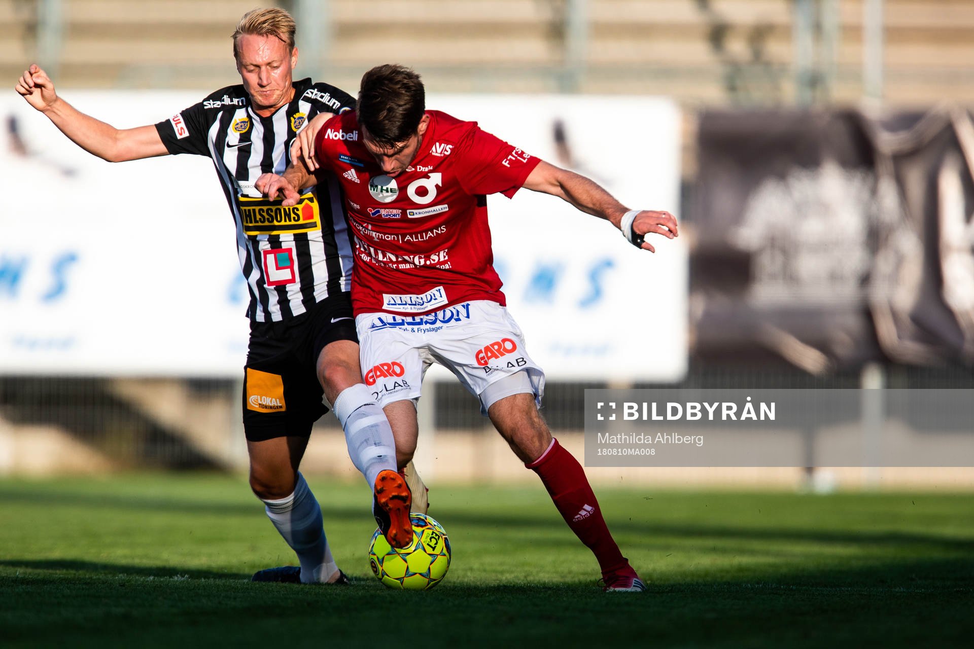 Landskronas Måns Ekvall och Degerfors Alexander Andersson