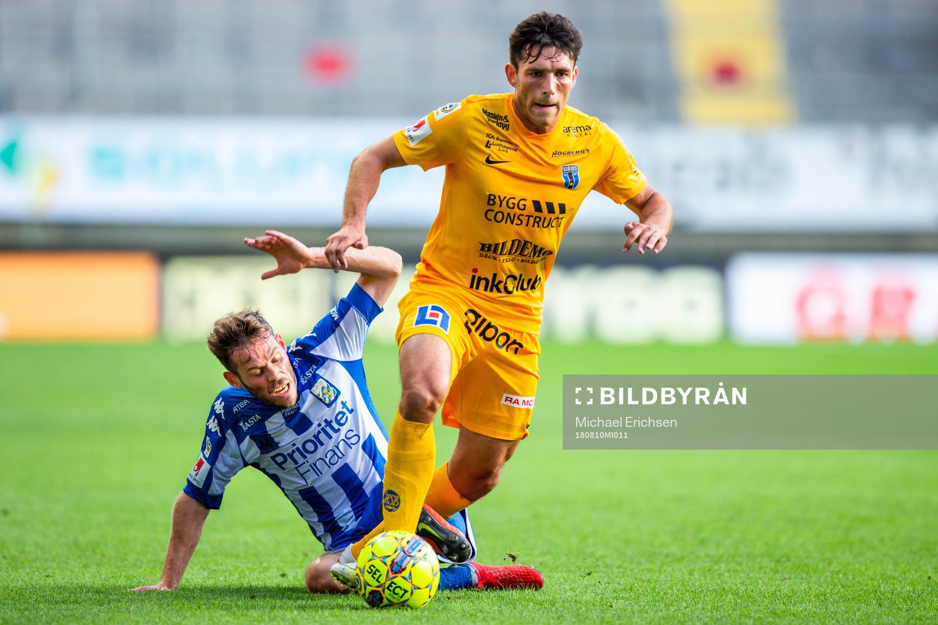 Ian Sirelius och IFK Göteborgs Emil Salomonsson