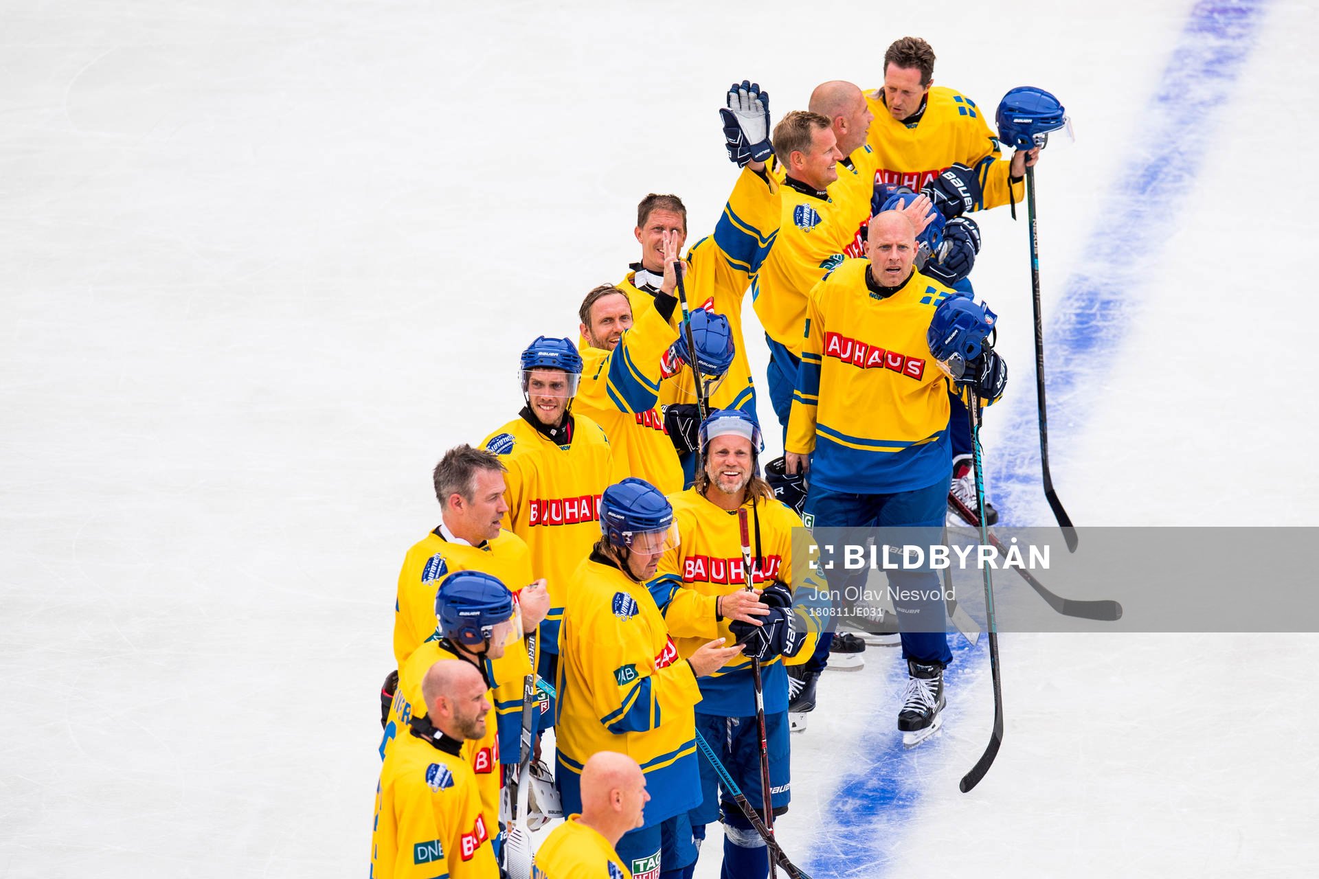 The Swedish players Martin Frändesjö, Marcus Hellner,