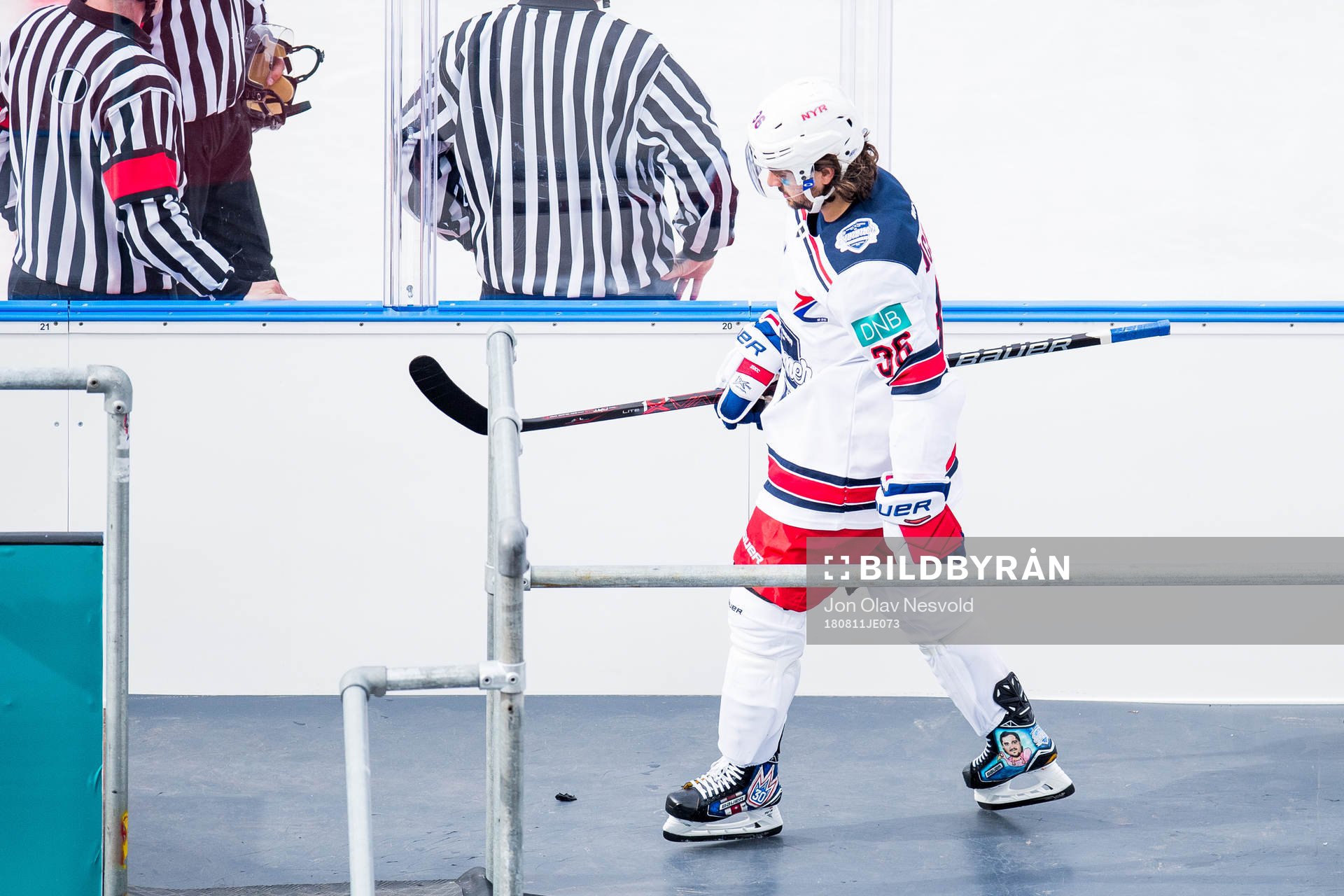 Mats Zuccarello of Team Zucca looks dejected