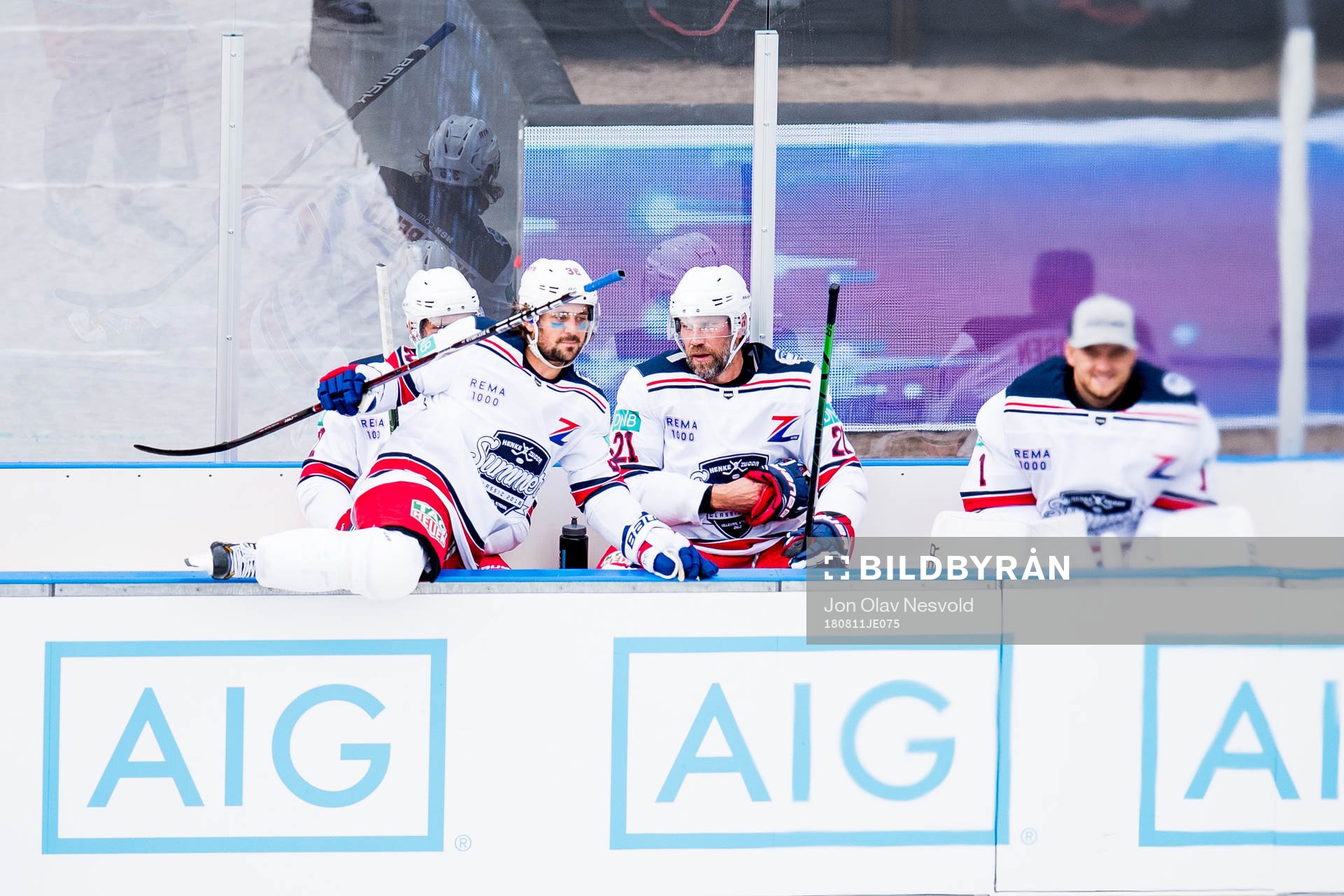 Mats Zuccarello and Peter Forsberg of Team Zucca