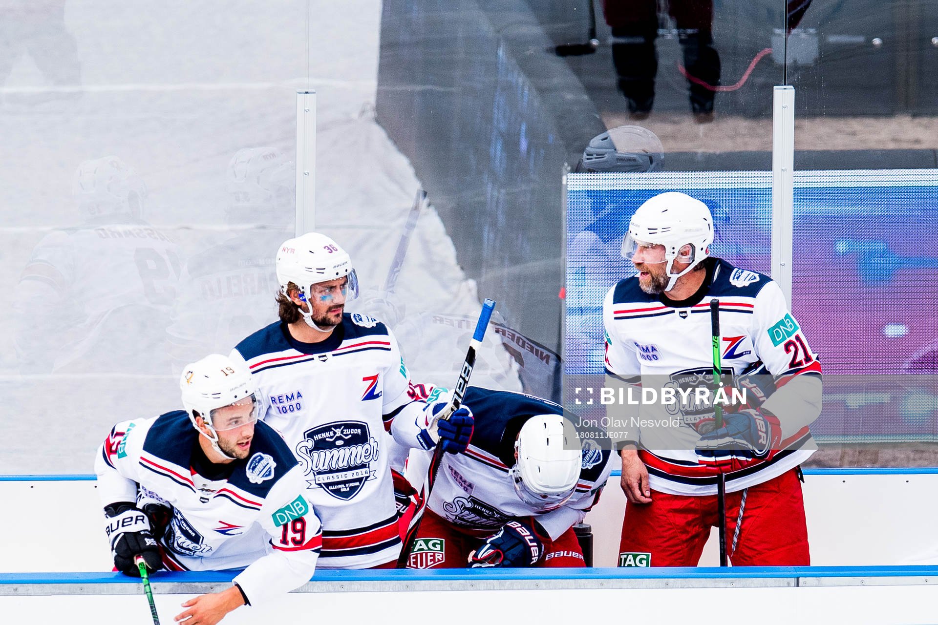 Mats Zuccarello and Peter Forsberg of Team Zucca