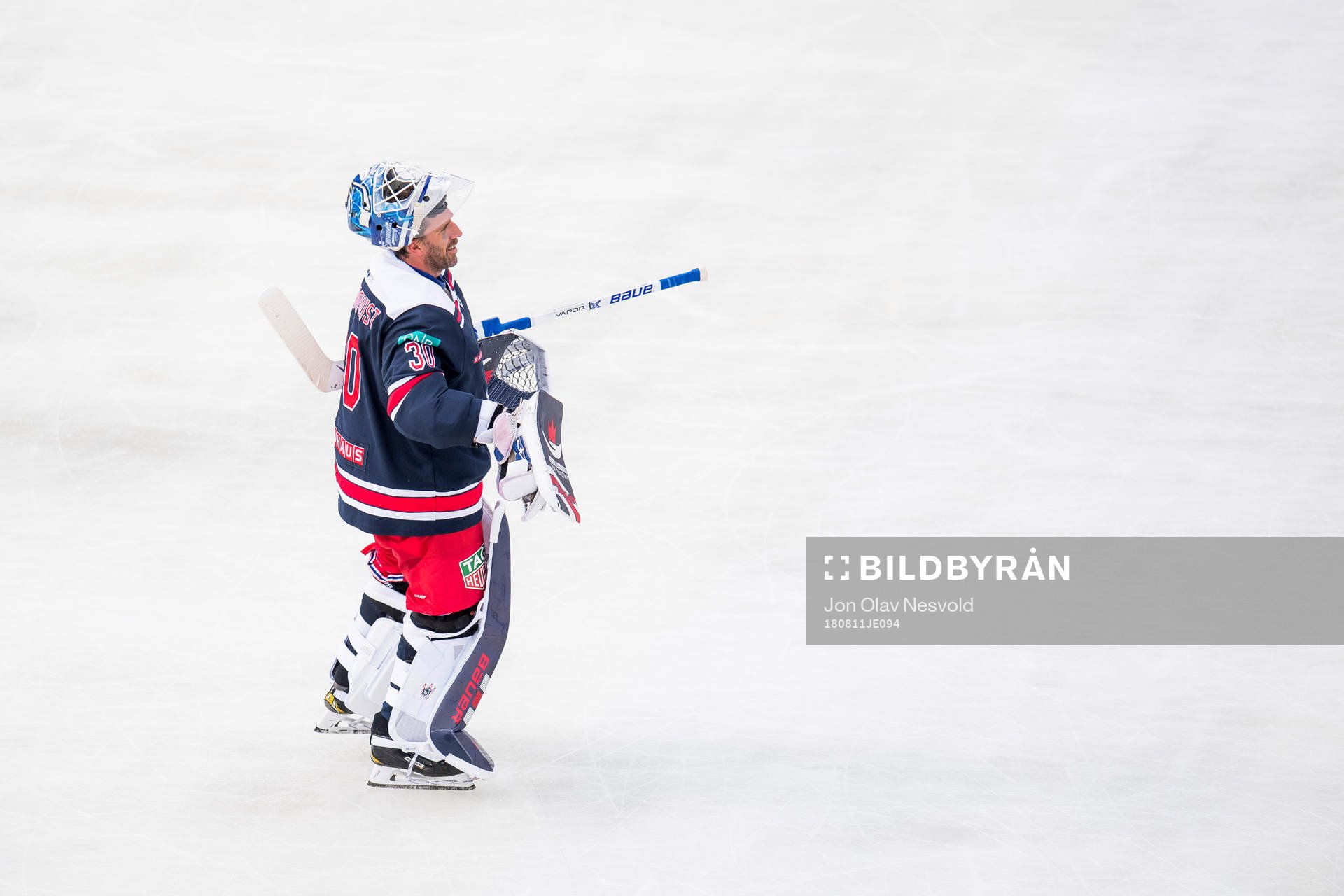 Goaltender Henrik Lundqvist of Team Henke