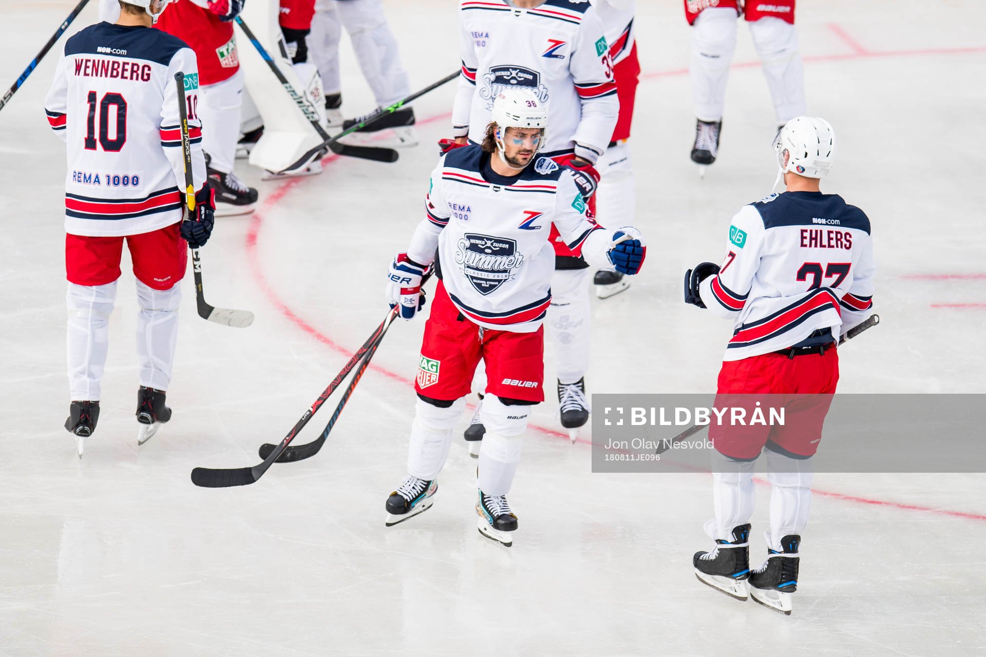 Mats Zuccarello and Nikolaj Ehlers of Team Zucca