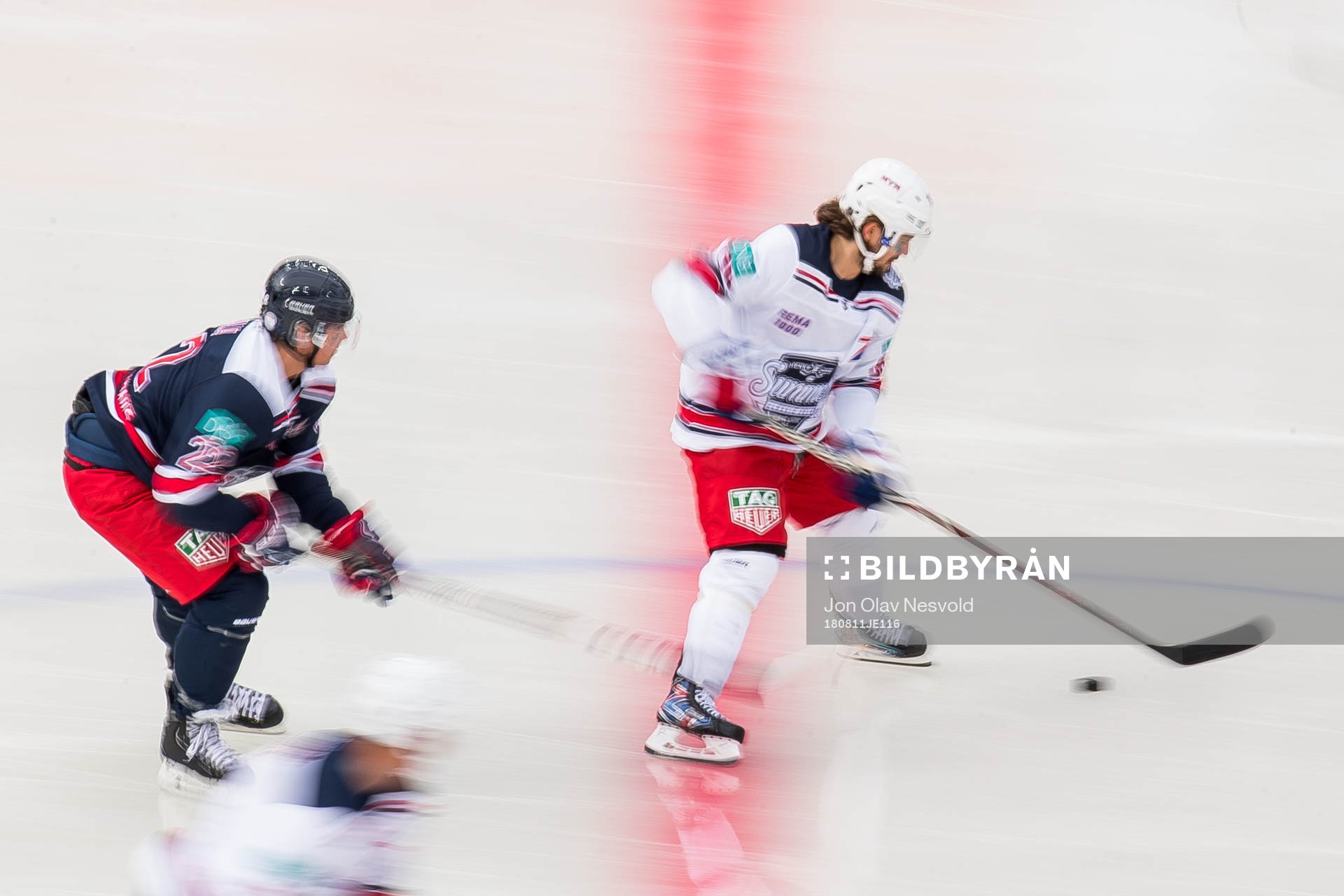 Kevin Fiala of Team Henke and Mats Zuccarello of Team Zucca