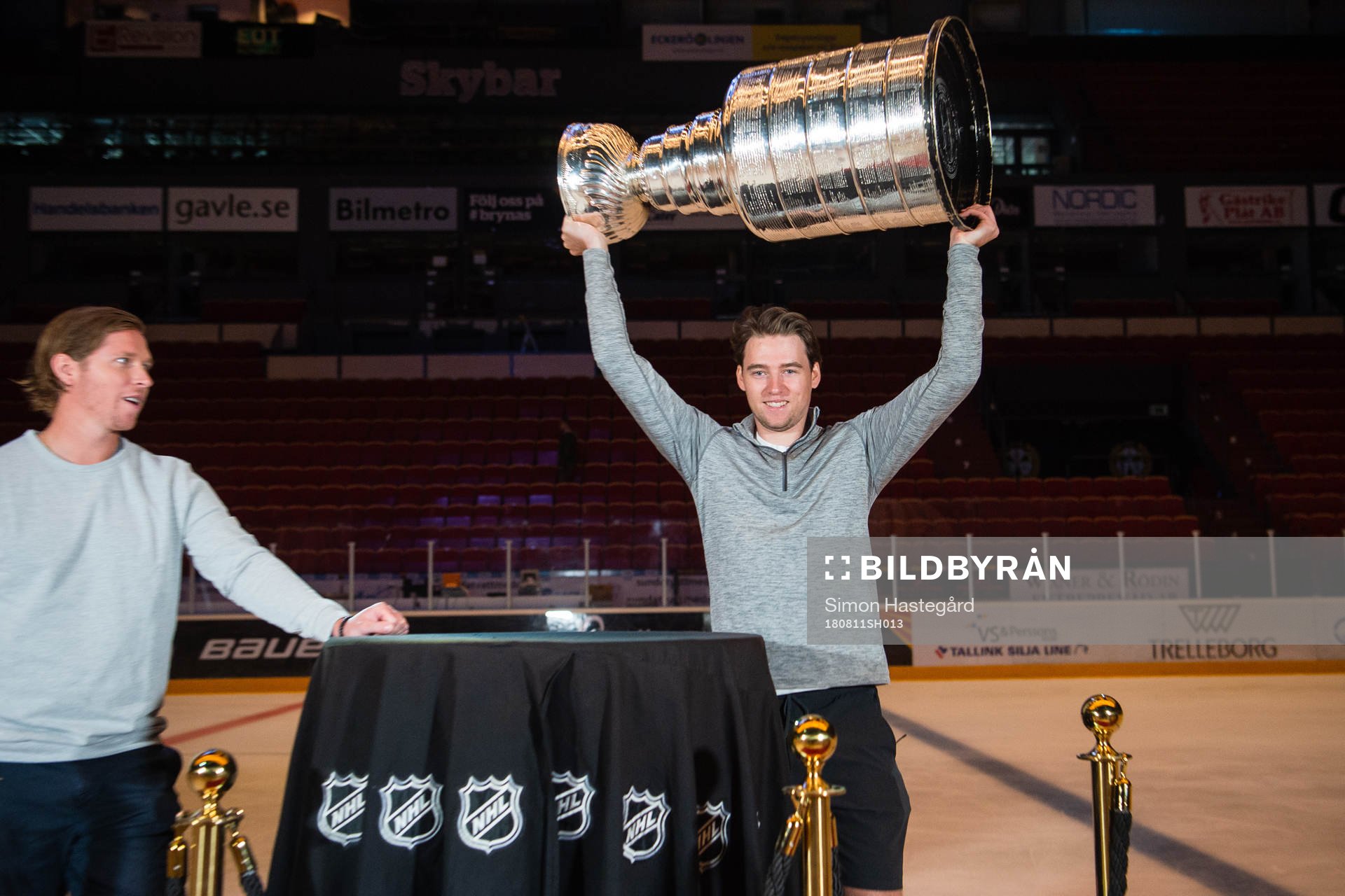 Washington Capitals Nicklas Bäckström och Christian Djoos