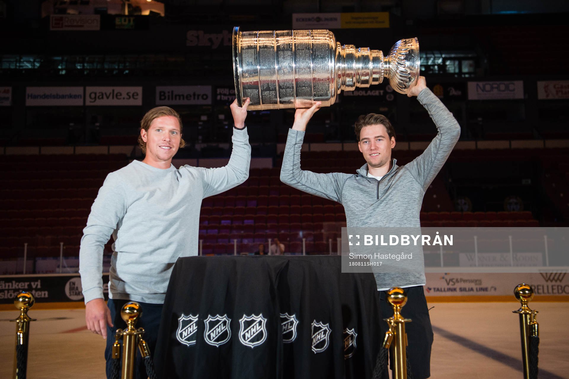 Washington Capitals Nicklas Bäckström och Christian Djoos