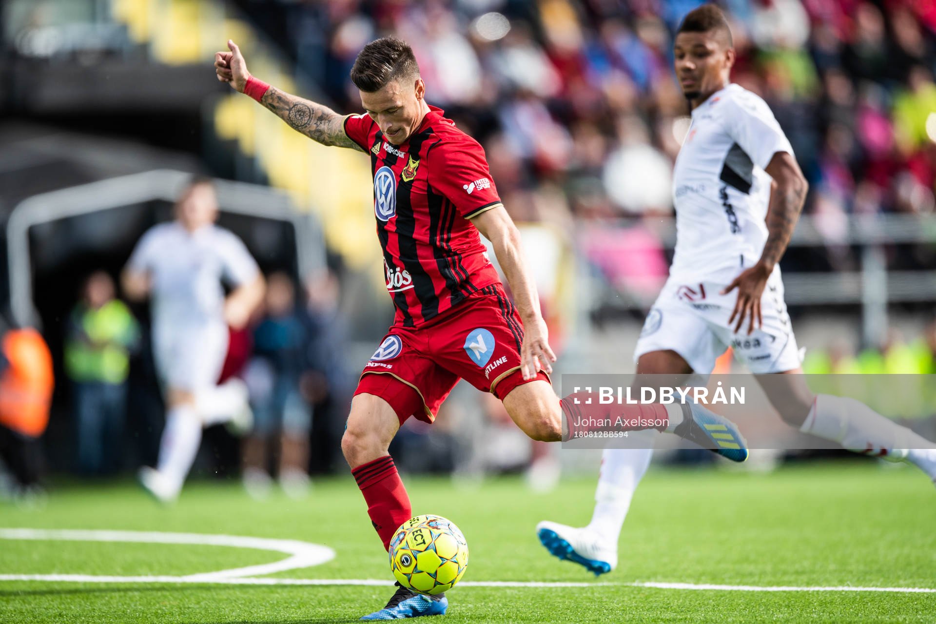 Östersunds Jamie Hopcutt med målchans