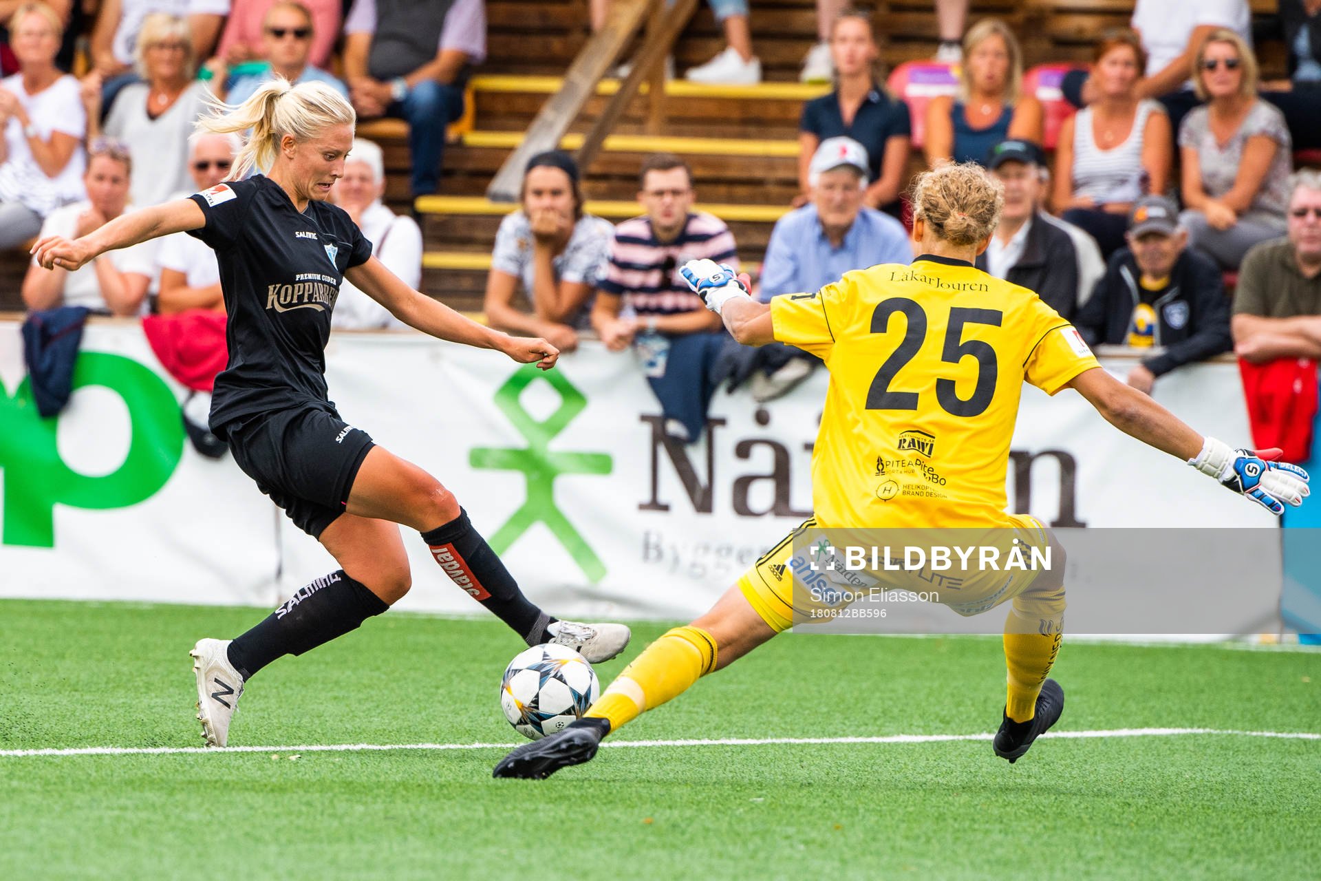 Göteborgs Rebecka Blomqvist och Piteås Cajsa Andersson