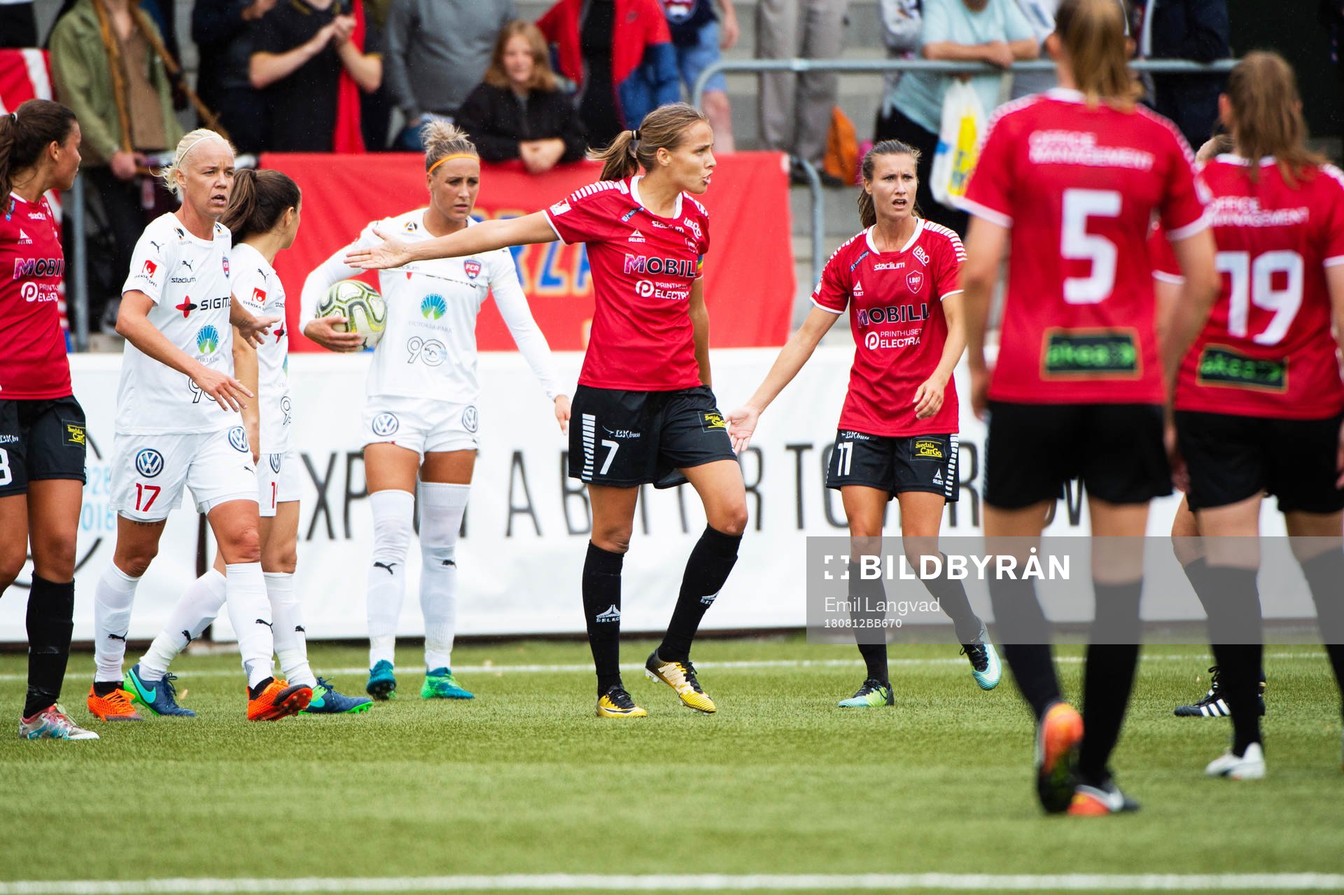 Limhamn Bunkeflos Anna Björk Kristjansdottir reagerar på