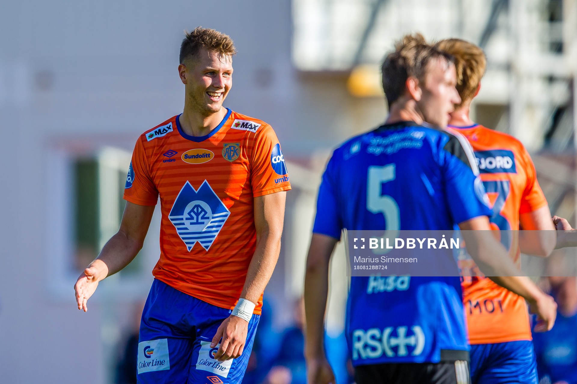 Holmbert Aron Fridjonsson of Aalesund celebrates the 0-1