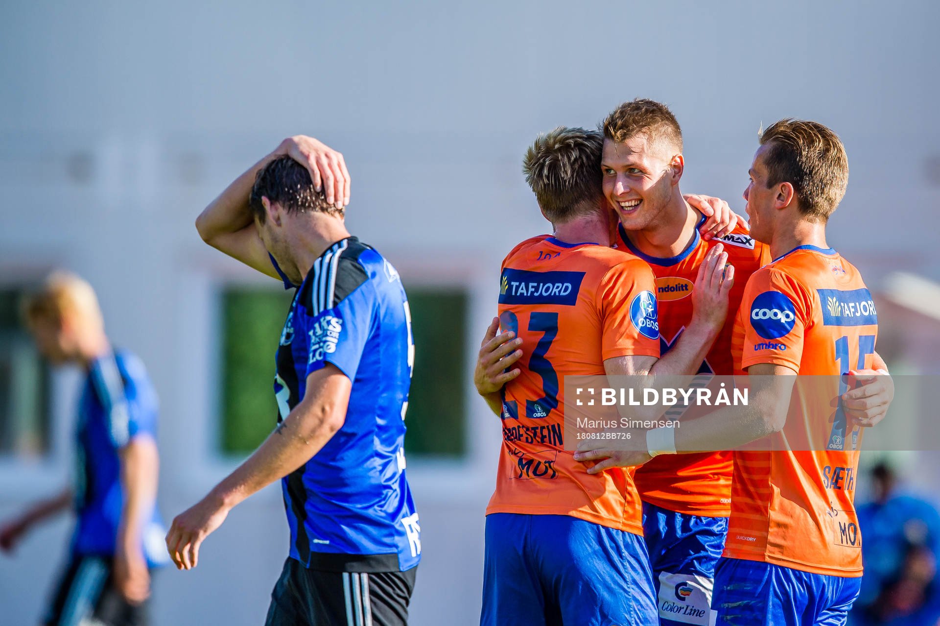 Holmbert Aron Fridjonsson of Aalesund celebrates the 0-1
