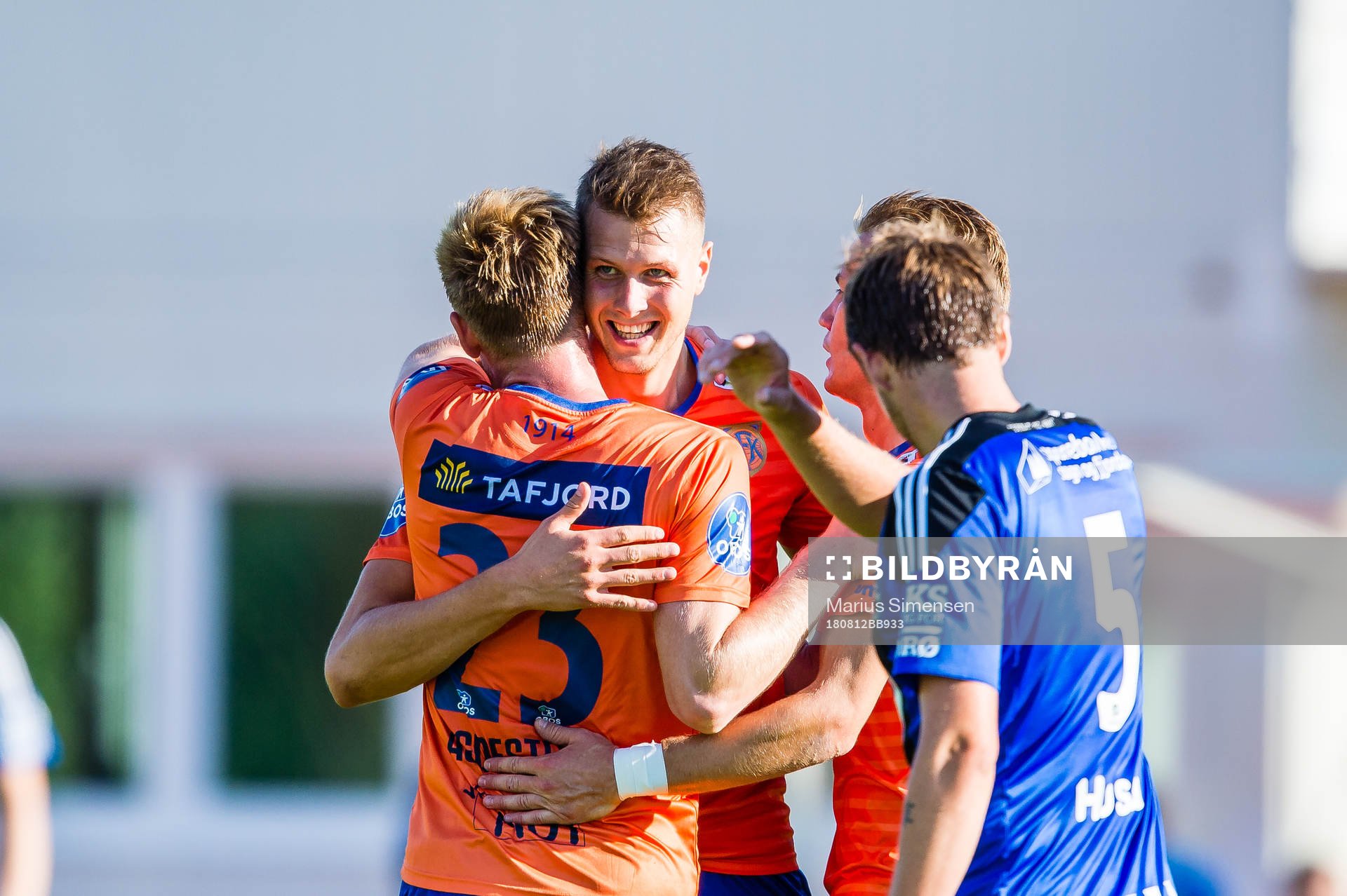 Holmbert Aron Fridjonsson of Aalesund celebrates 0-1 goal