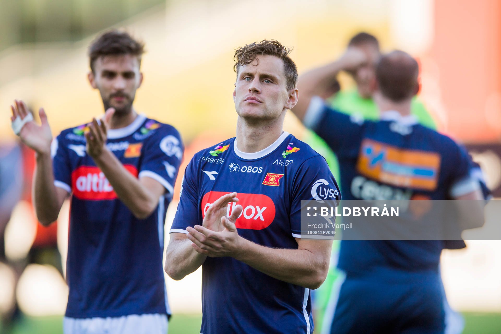 Tommy Høiland of Viking celebrates