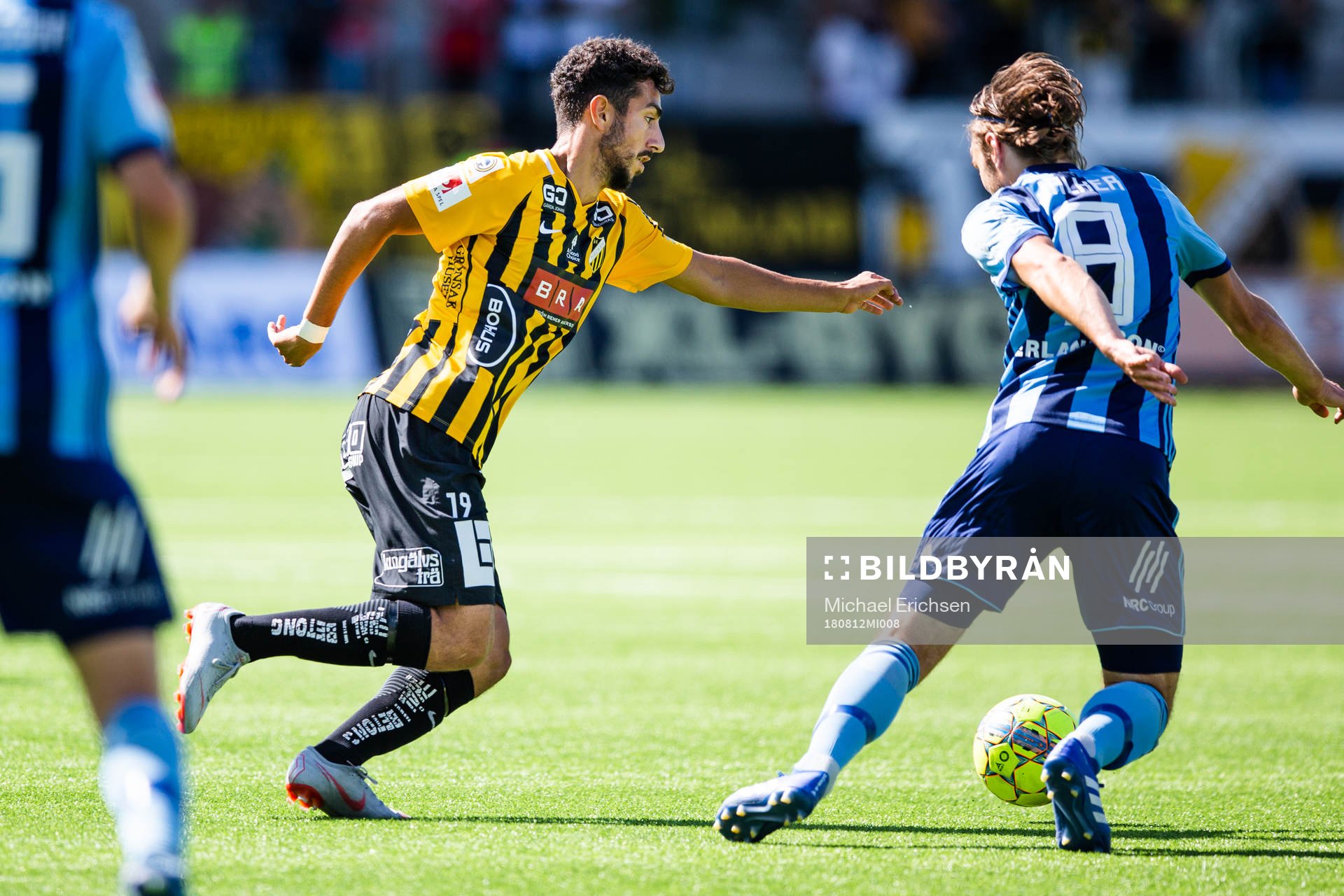 Häckens Daleho Irandust och Djurgårdens Kevin Walker