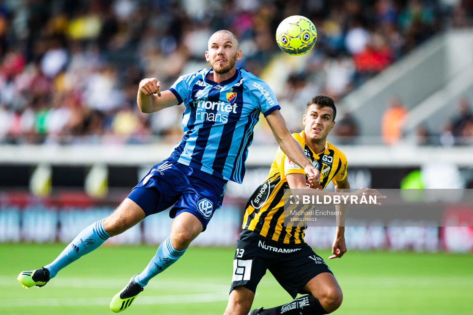 Djurgårdens Marcus Danielson och Häckens Alexander