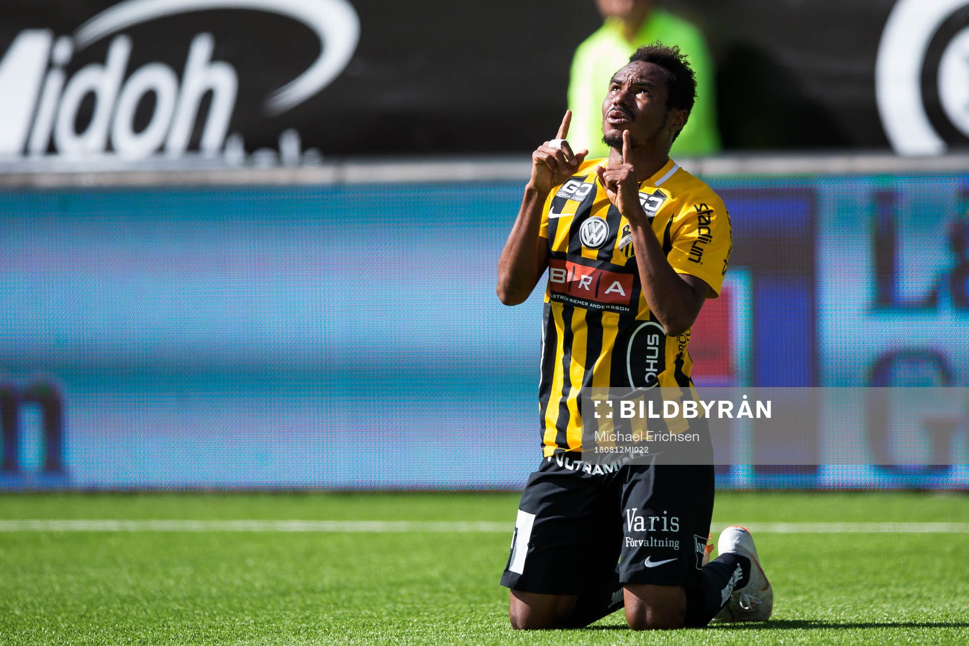 Häckens Nasiru Mohammed jublar