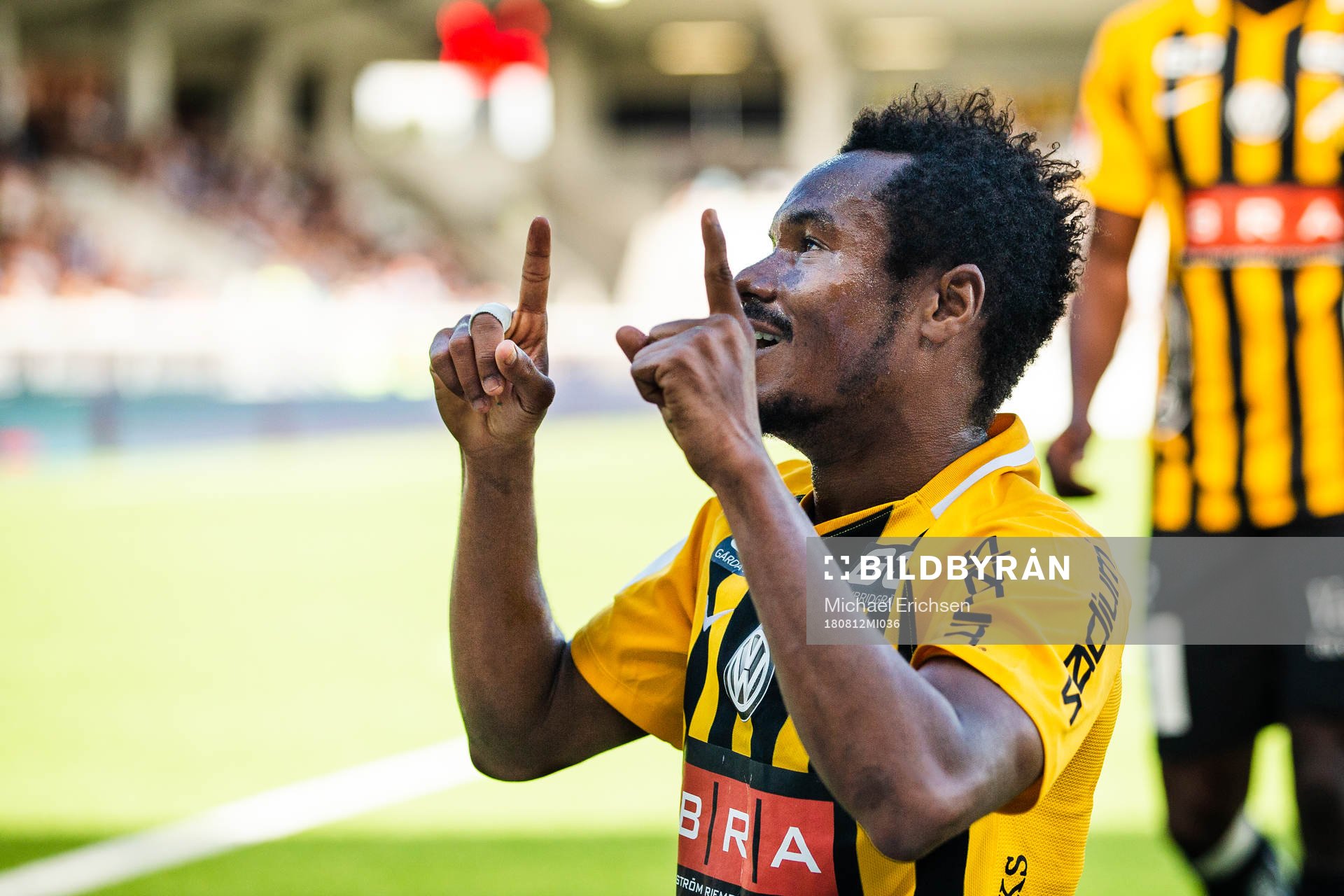 Häckens Nasiru Mohammed jublar