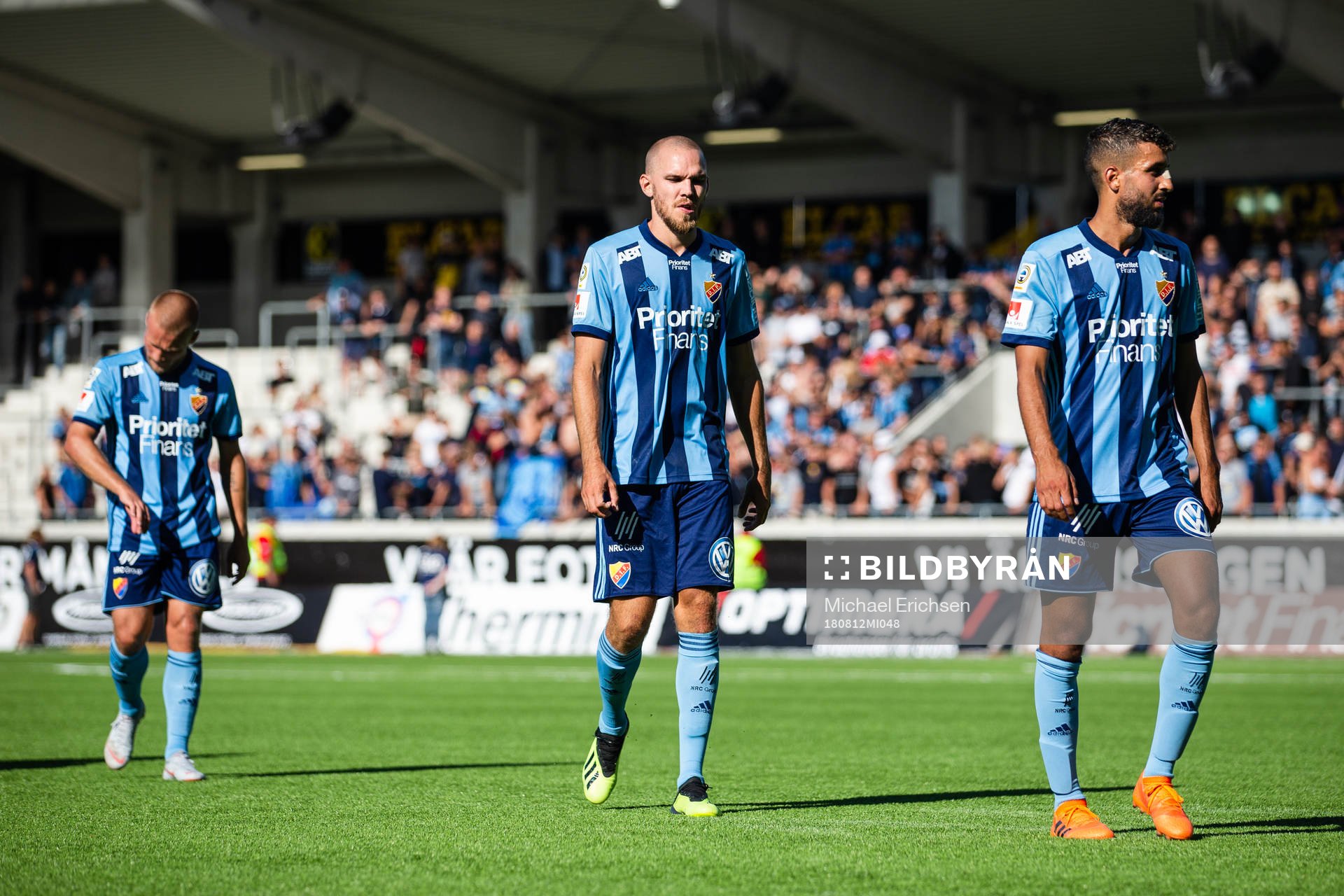 Djurgårdens Nicklas Bärkroth, Marcus Danielson och Omar