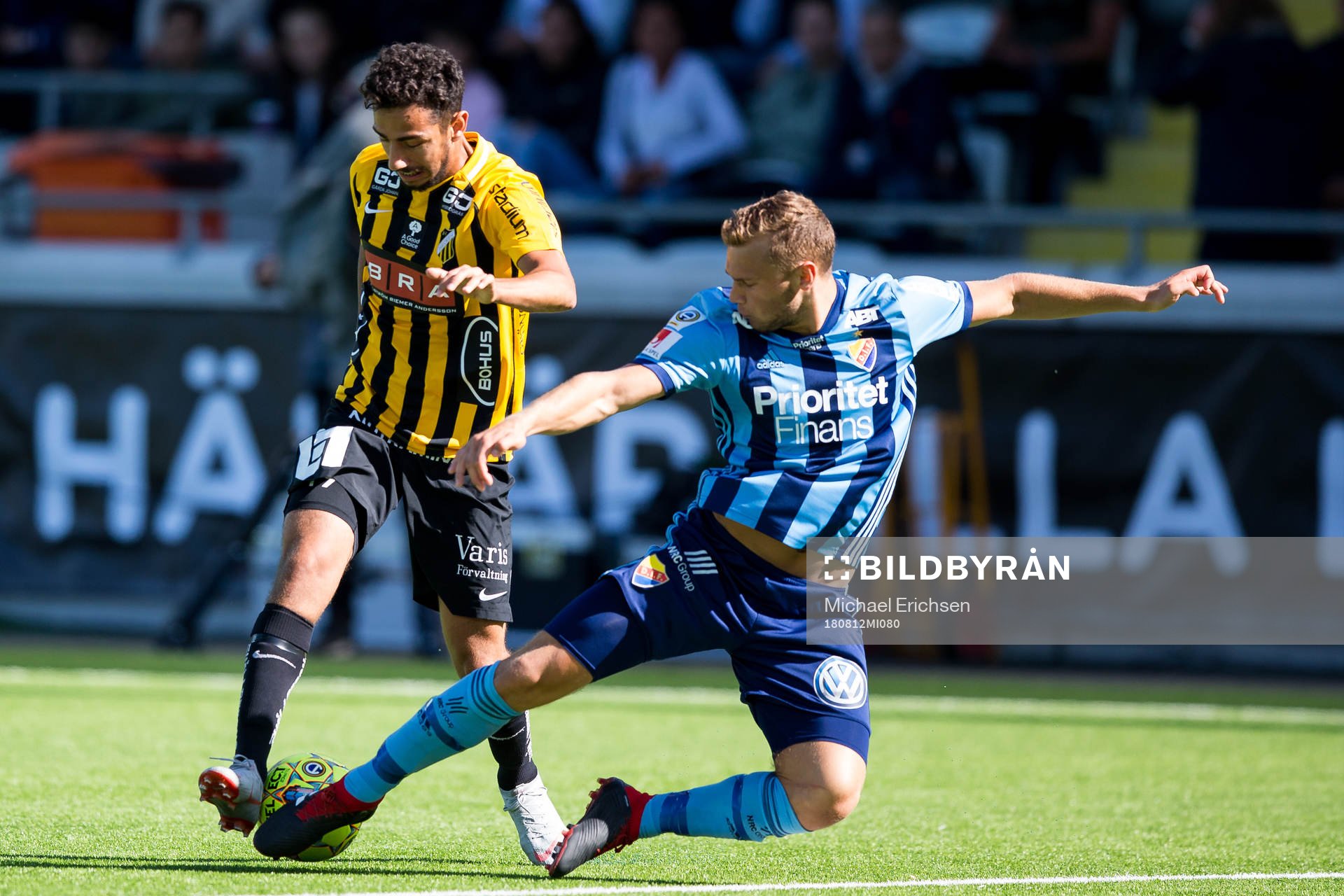 Häckens Daleho Irandust och Djurgårdens Jesper Karlström