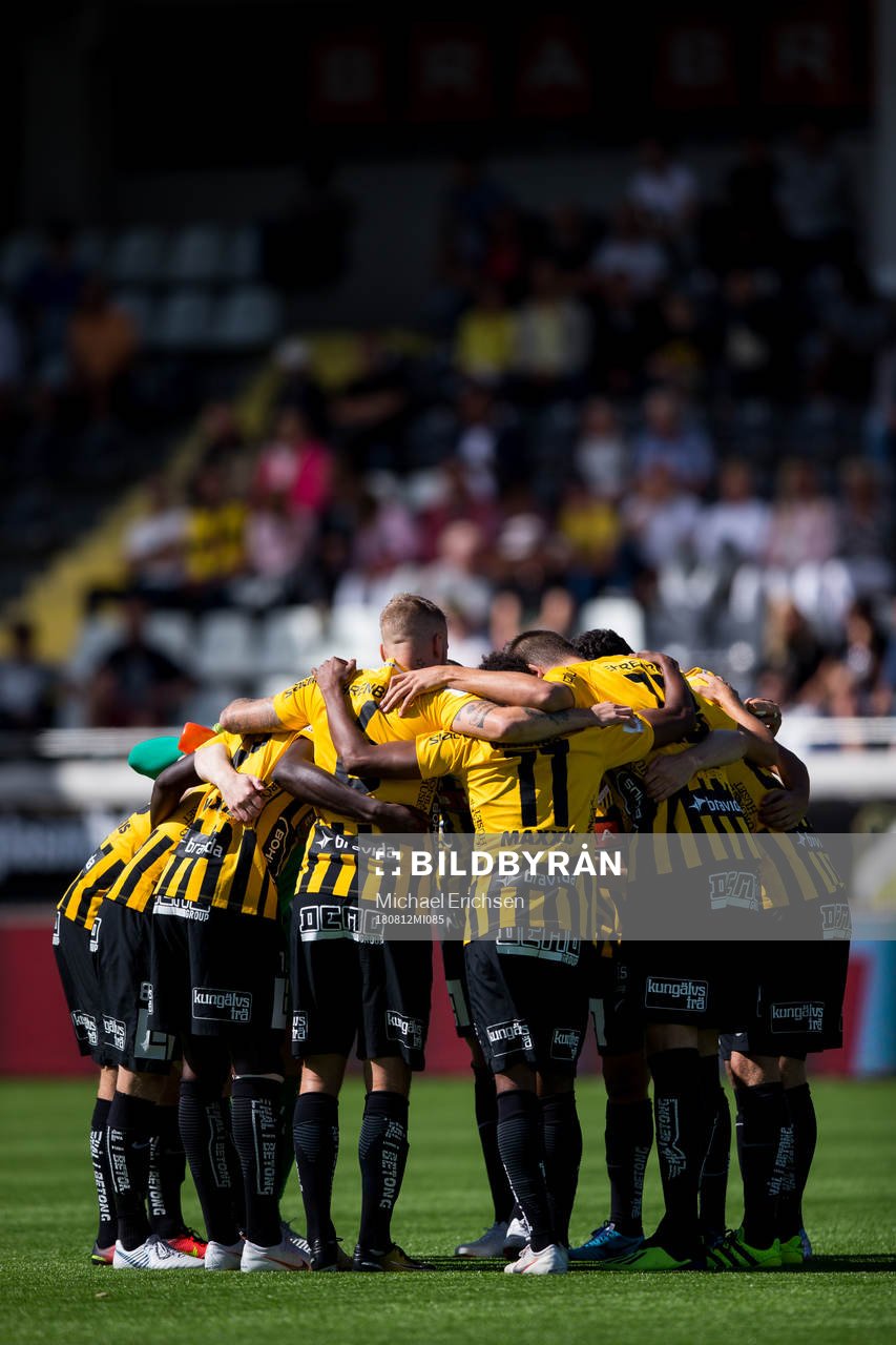 Häcken samlade innan fotbollsmatchen i allsvenskan mellan